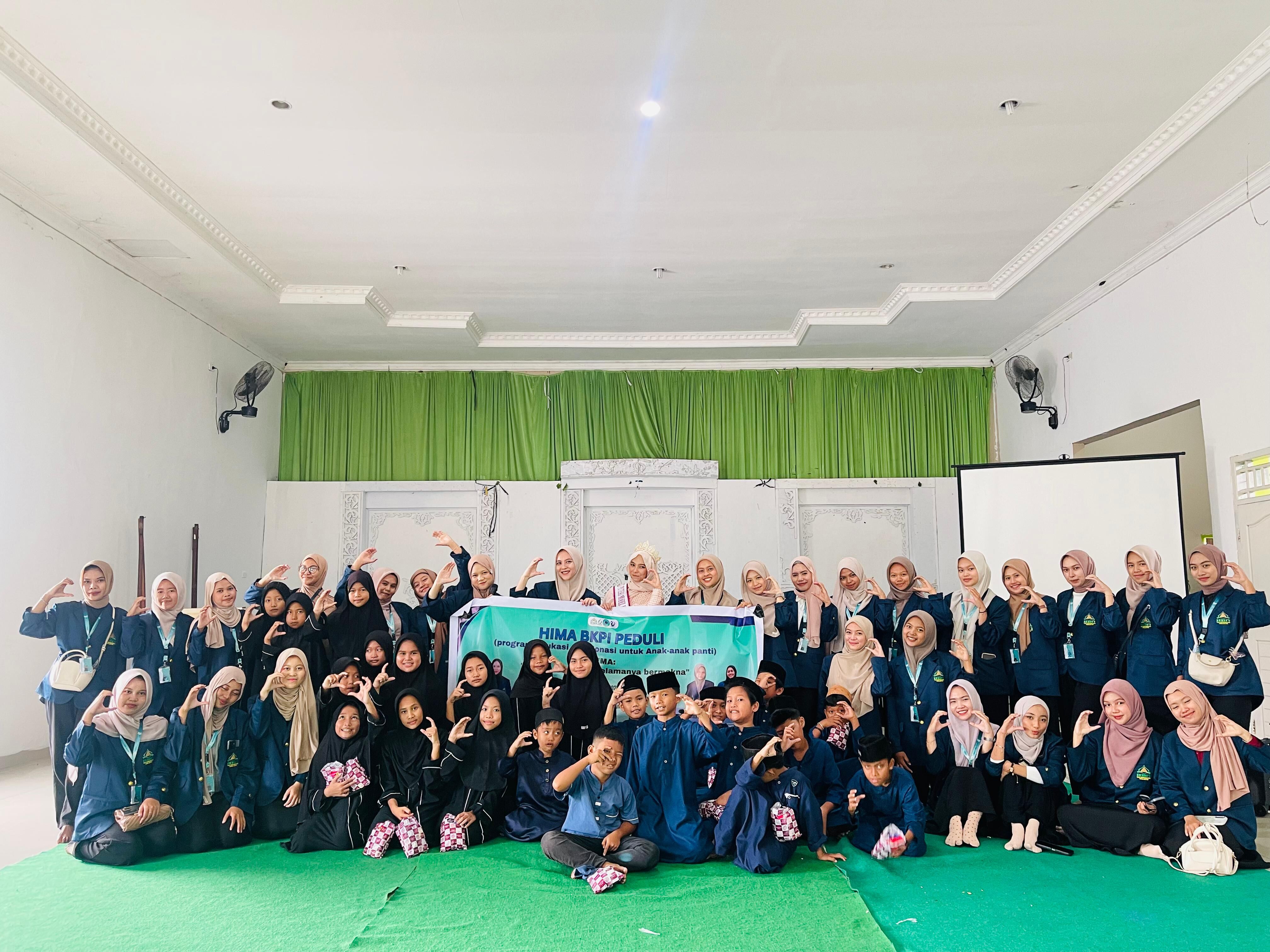 Aksi Peduli Hima Prodi BKPI Edukasi dan Donasi di Panti Asuhan Al-Ikhlas, Pangkalpinang