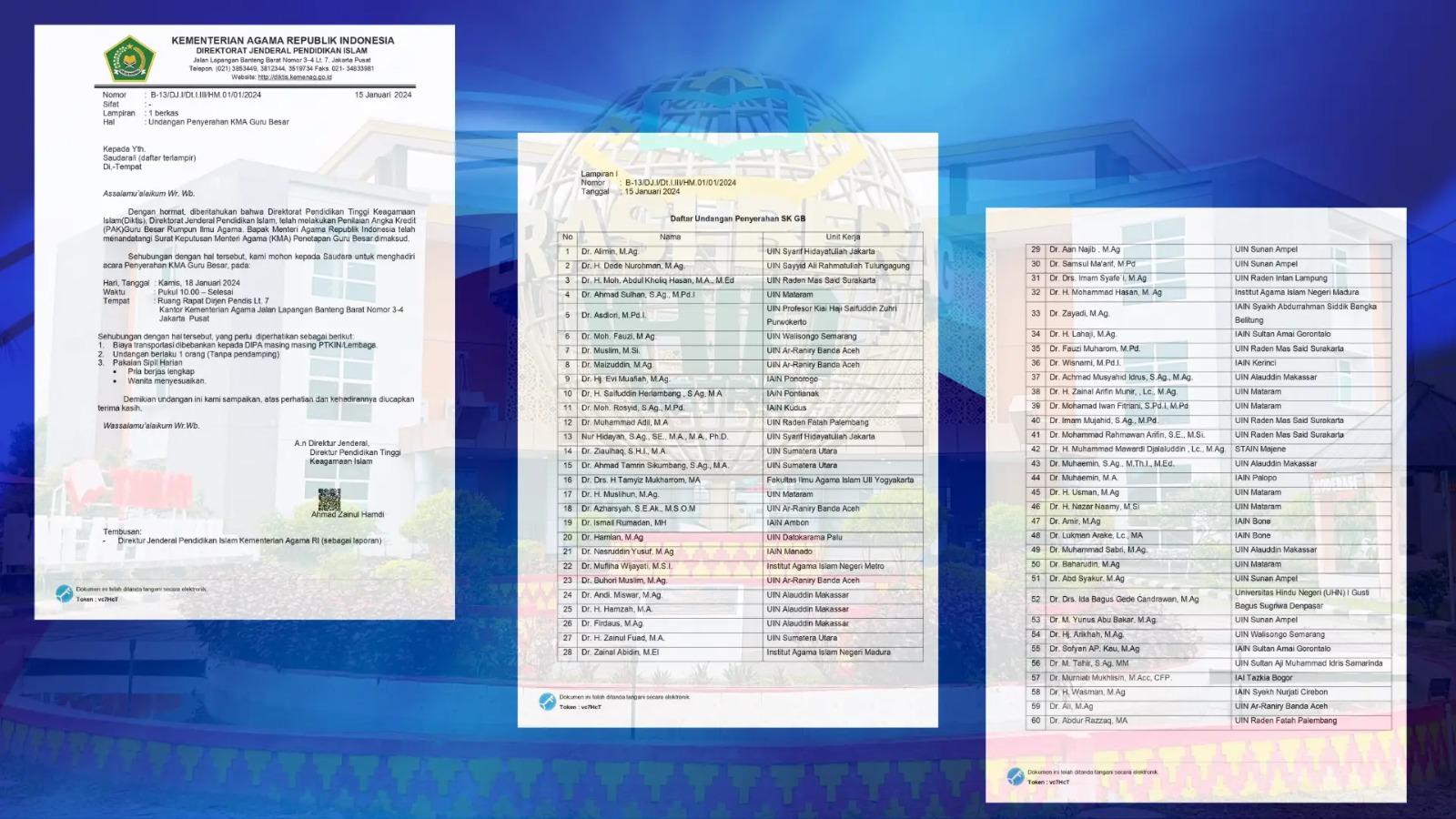 Awal Tahun 2024, IAIN SAS Babel Tambah 1 Guru Besar atau Profesor