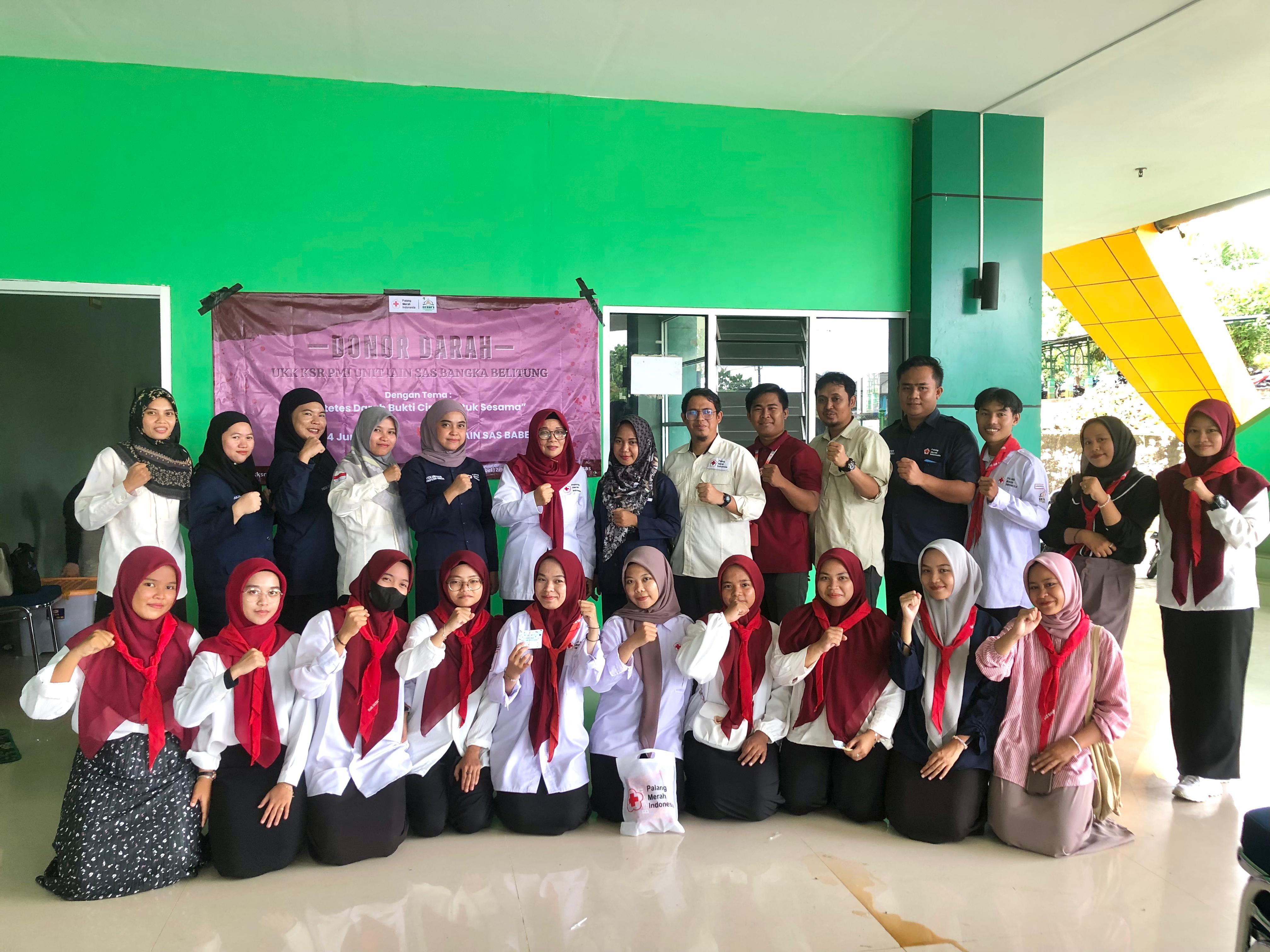 Bantu Sesama, UKK KSR-PMI Unit IAIN SAS Babel Adakan Kegiatan Donor Darah