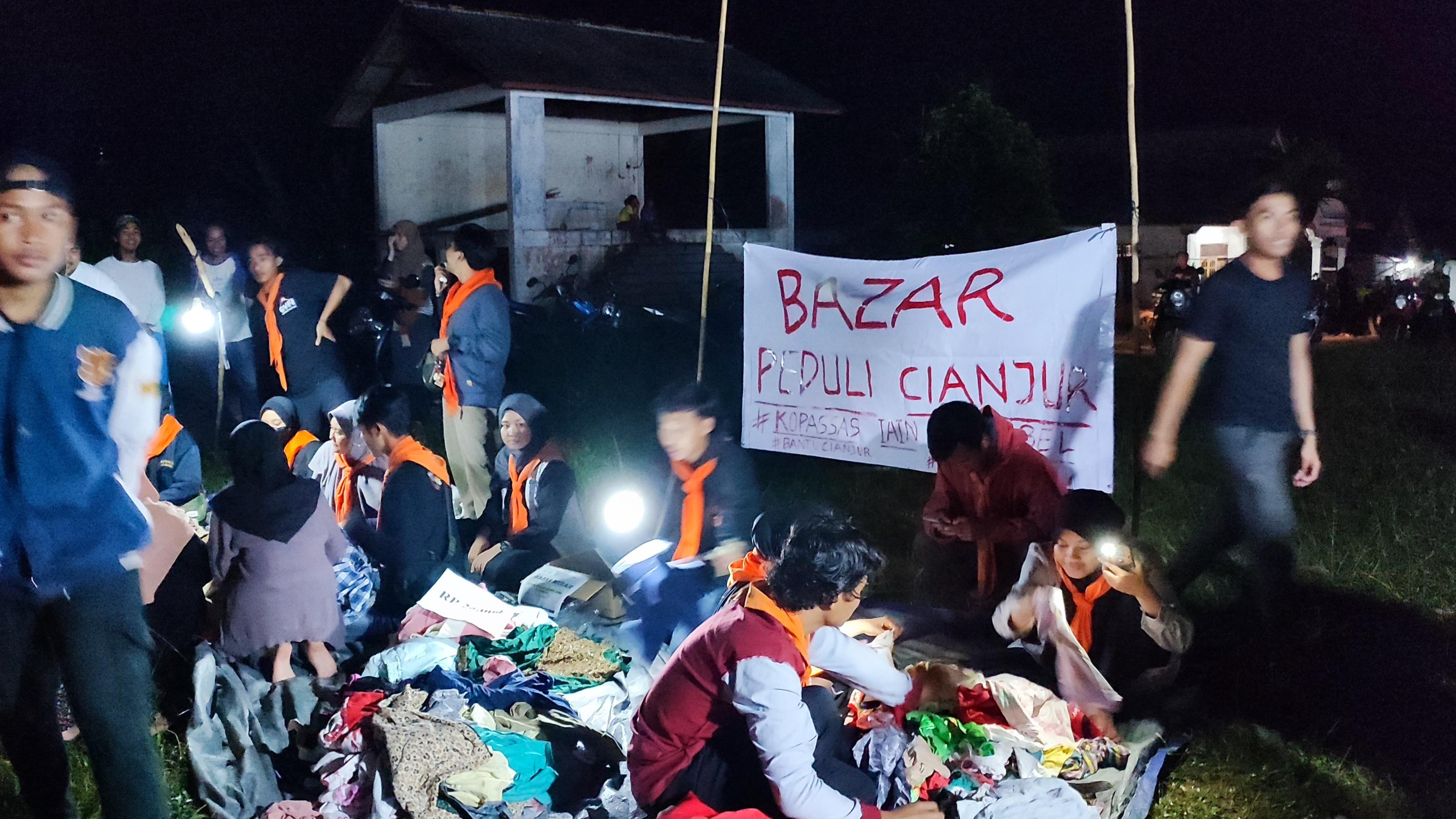 Peduli Korban Gempa Bumi , Kopassas IAIN SAS Babel Gelar Bazar Murah