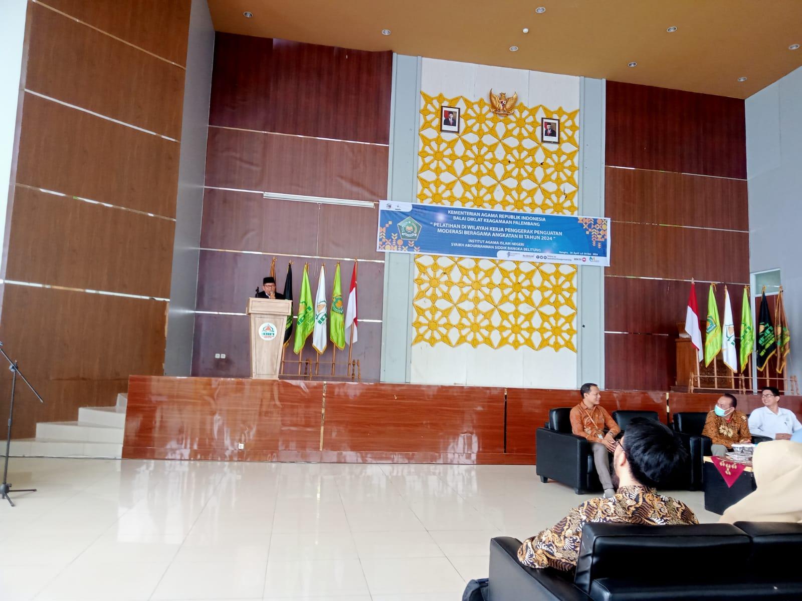BDK Palembang Gelar Diklat Penguatan Moderasi Beragama di IAIN SAS Babel