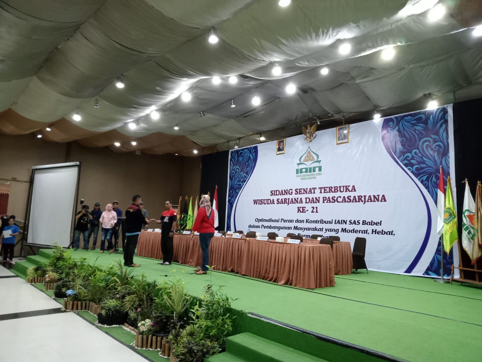 Besok Wisuda! Sebanyak 319 Calon Wisudawan Sarjana dan Pascasarjana IAIN SAS Babel Ikut Gladi Resik