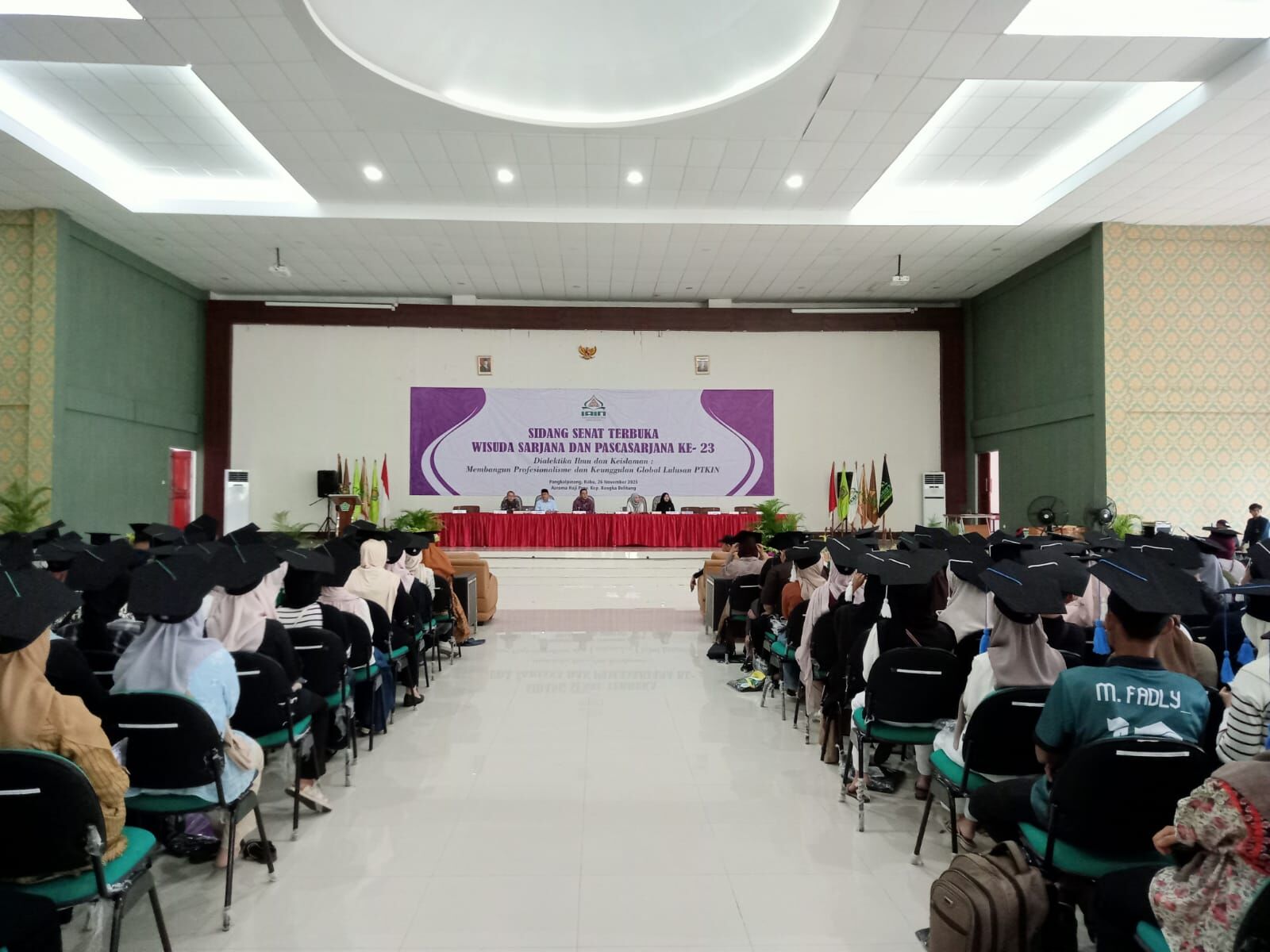 Besok Wisuda! Sebanyak 478 Calon Wisudawan Pascasarjana dan Sarjana IAIN SAS Babel Ikut Gladi Resik