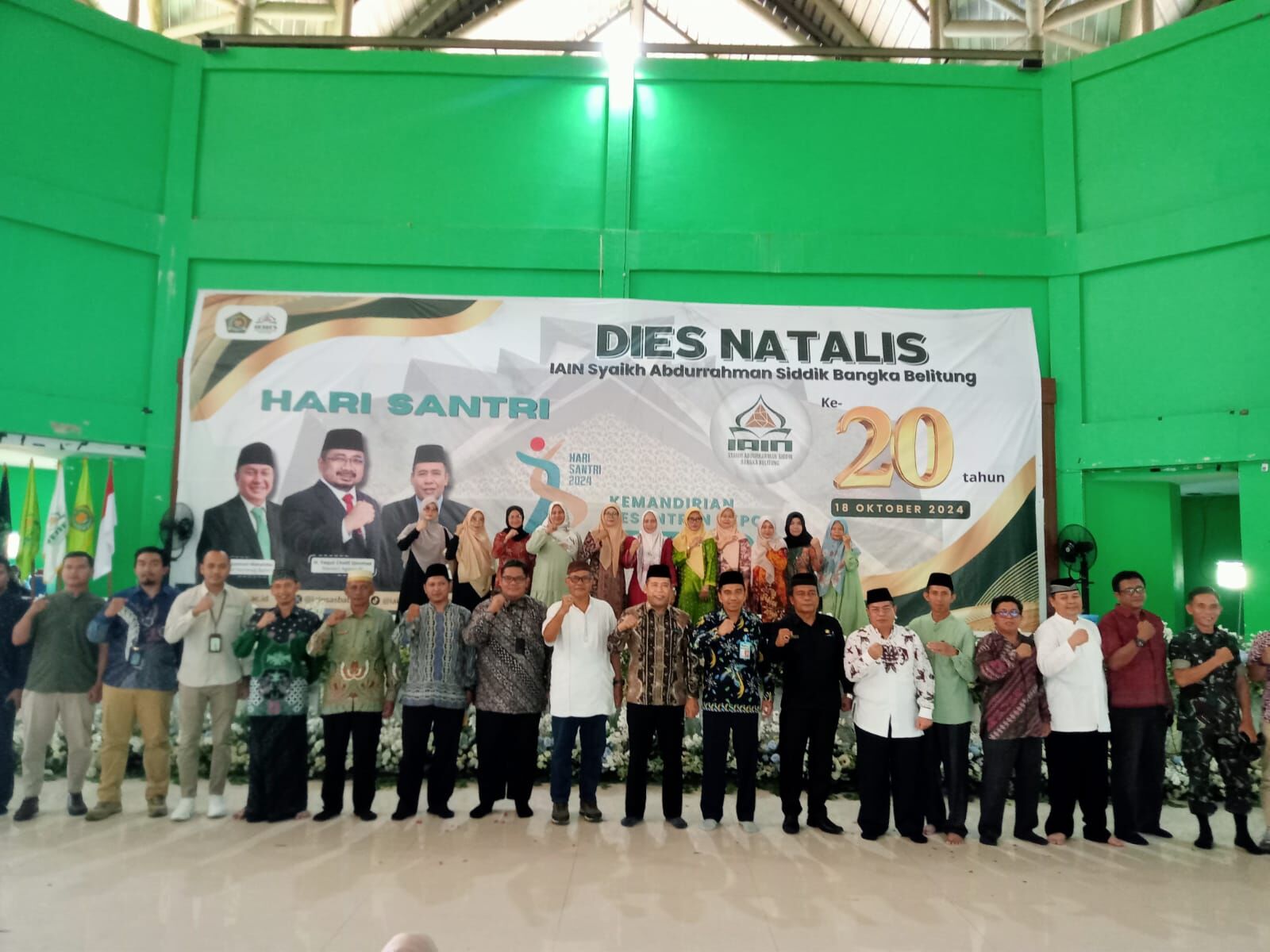 Civitas Akademika IAIN SAS Bangka Belitung Rayakan Dies Natalis ke-20 dengan Ngangung Bersama