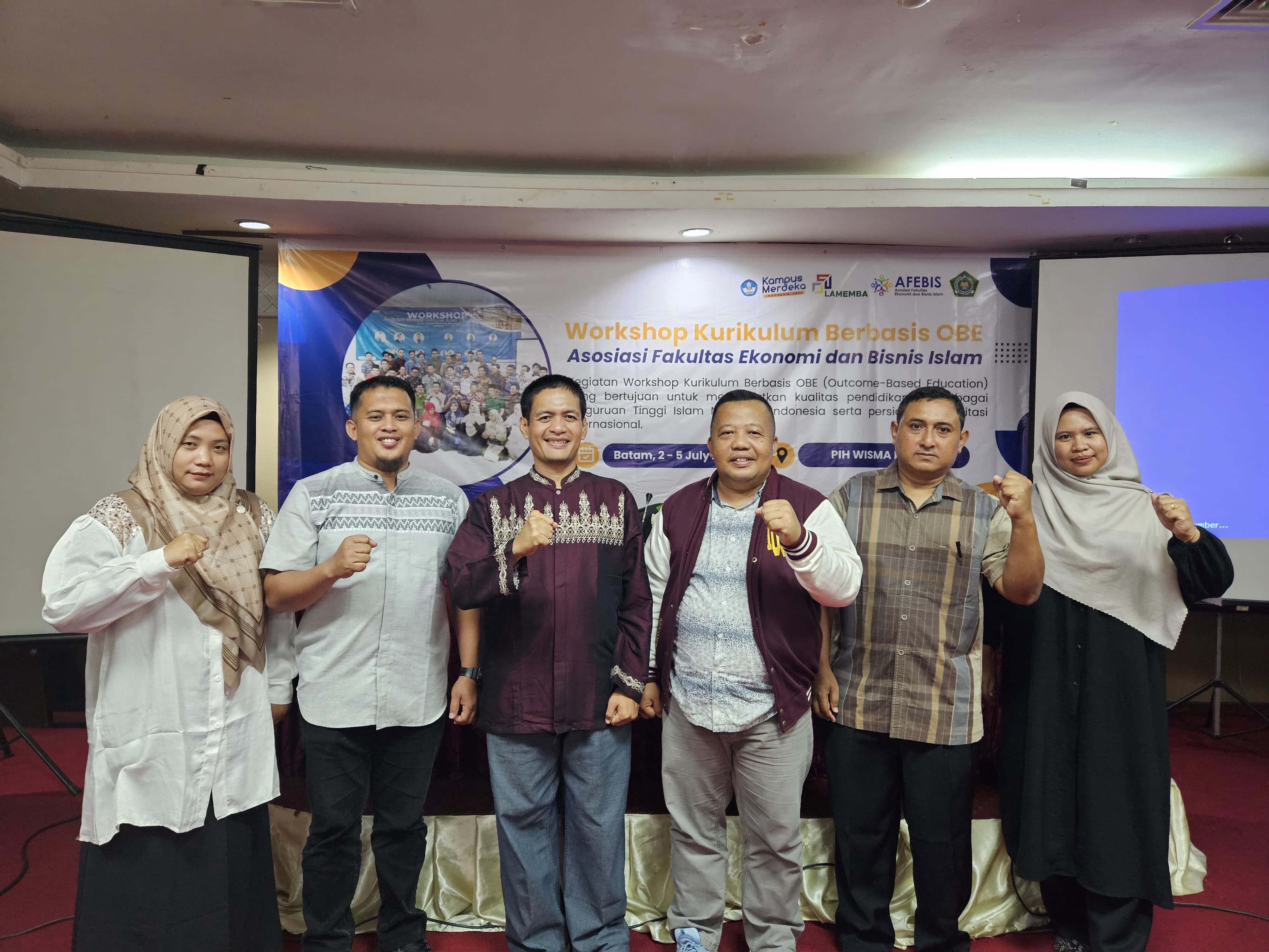 Dekan dan Unsur Pimpinan FSEI IAIN SAS Babel Hadiri Workshop OBE