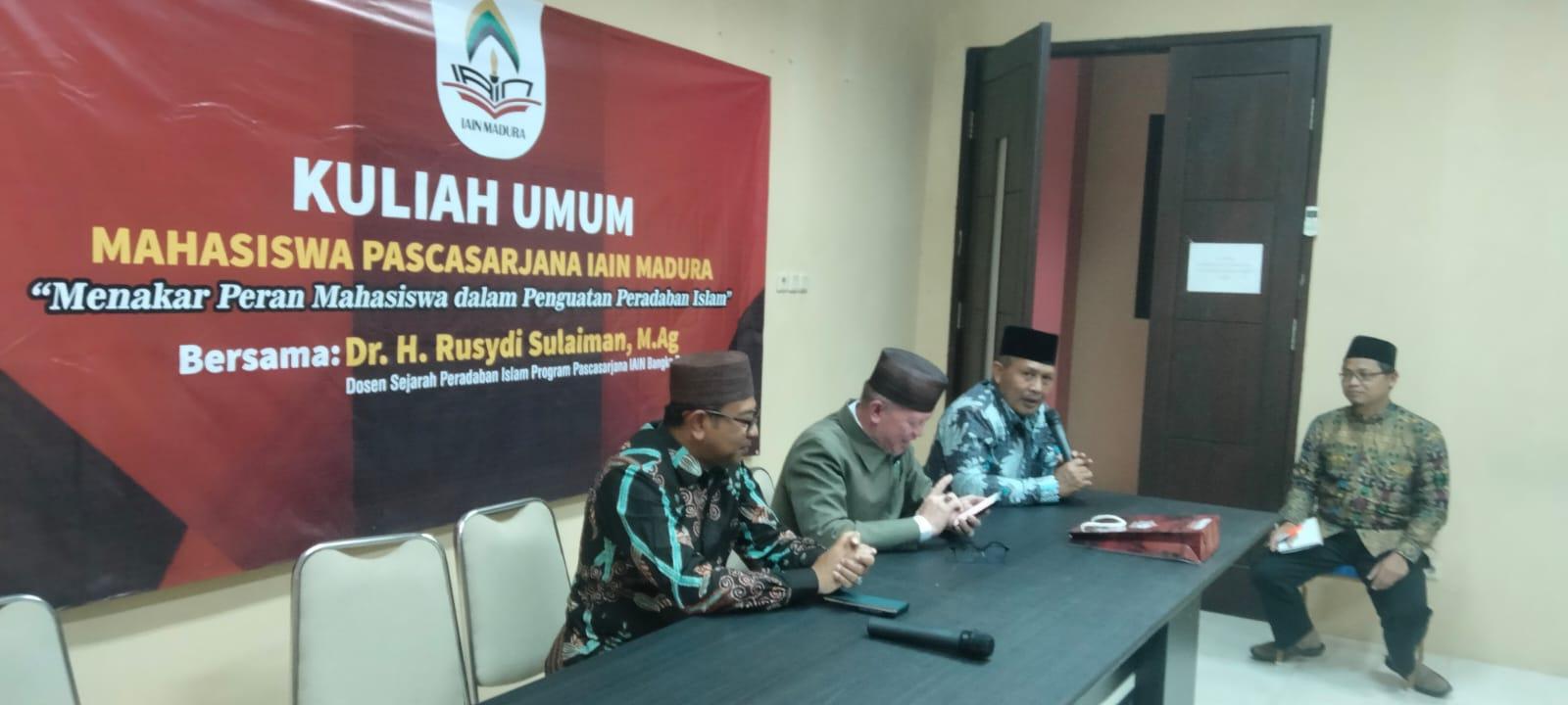 Dekan FDKI IAIN SAS Babel Jadi Narasumber di Kuliah Umum Pascasarjana IAIN Madura