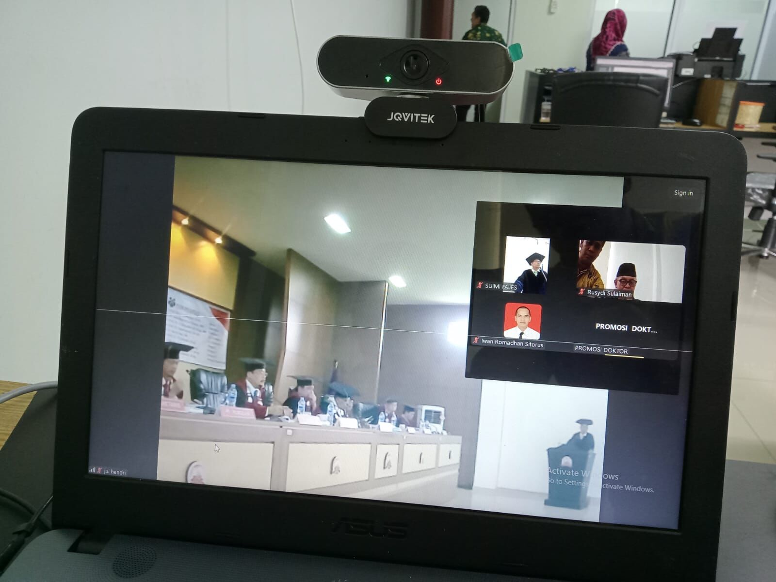 Dekan FDKI IAIN SAS Babel Jadi Penguji Eksternal Ujian Terbuka Promosi Doktor di UIN FAS Bengkulu