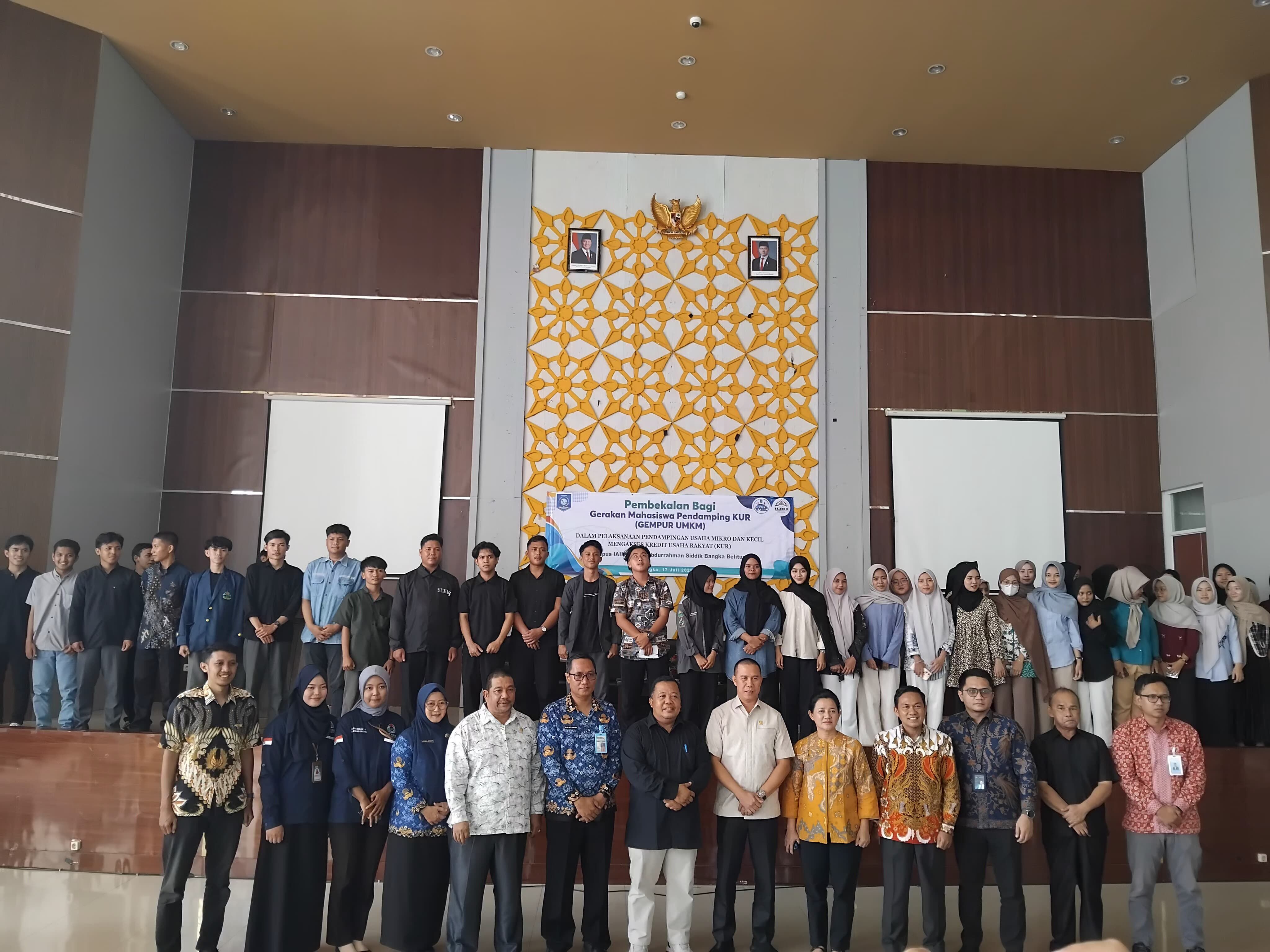 Dema FSEI IAIN SAS Berkolaborasi dengan Dinas KUKM Babel berikan Pembekalan Pendampingan Lewat Program GEMPUR KUR