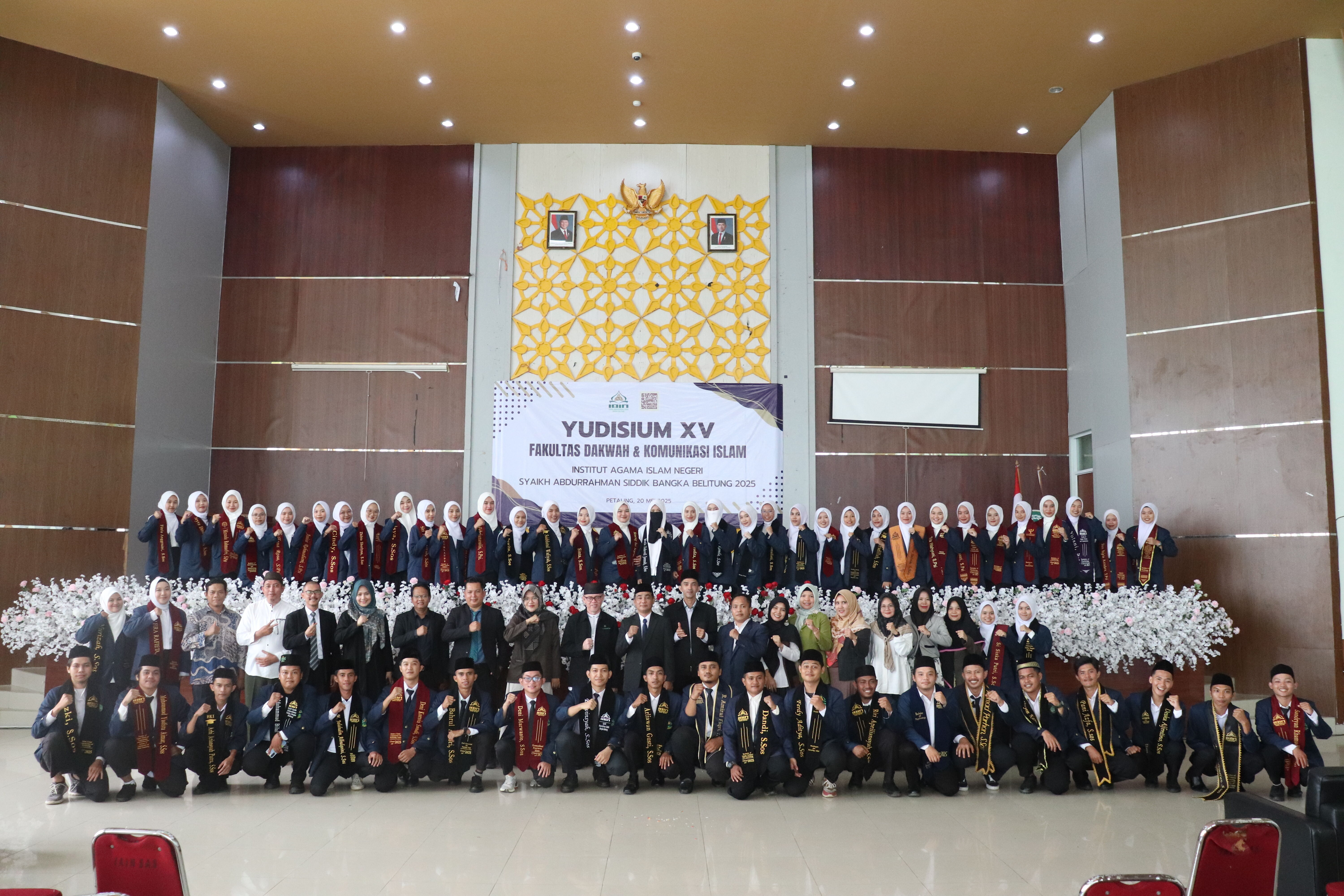 Diikuti oleh 59 Peserta, Fakultas Dakwah dan Komunikasi Islam Gelar Yudisium XV