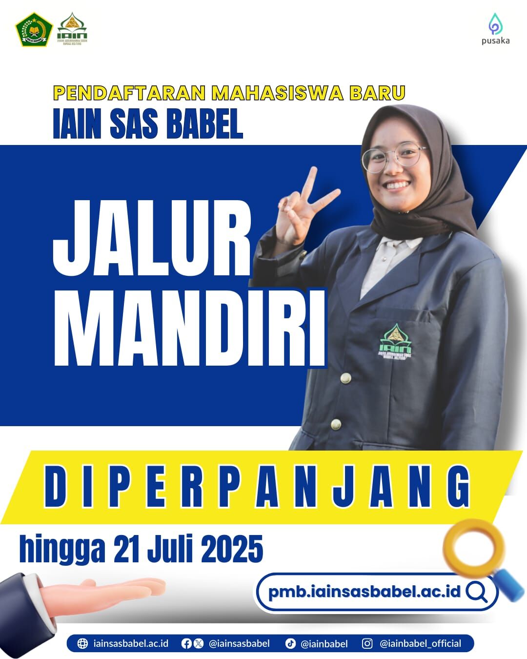 Jalur Mandiri di Perpanjang Hingga 21 Juli 2025, Wakil Rektor IAIN SAS Babel : Masih Terbuka Untuk Semua Prodi