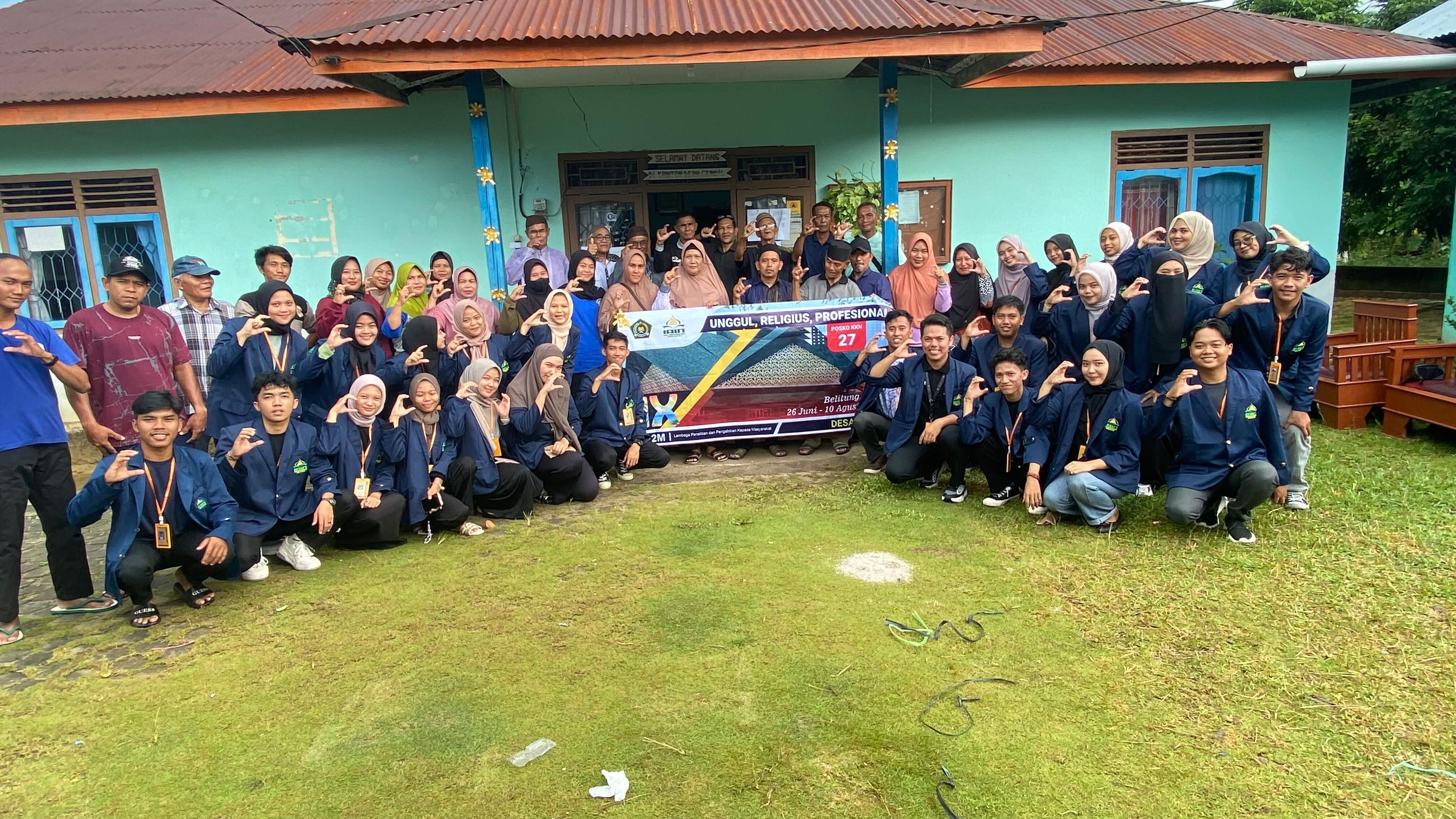 Ditempatkan di Desa Cendil , Mahasiswa KKN IAIN SAS Babel Disambut Baik oleh Pemdes Cendil dan Masyarakat