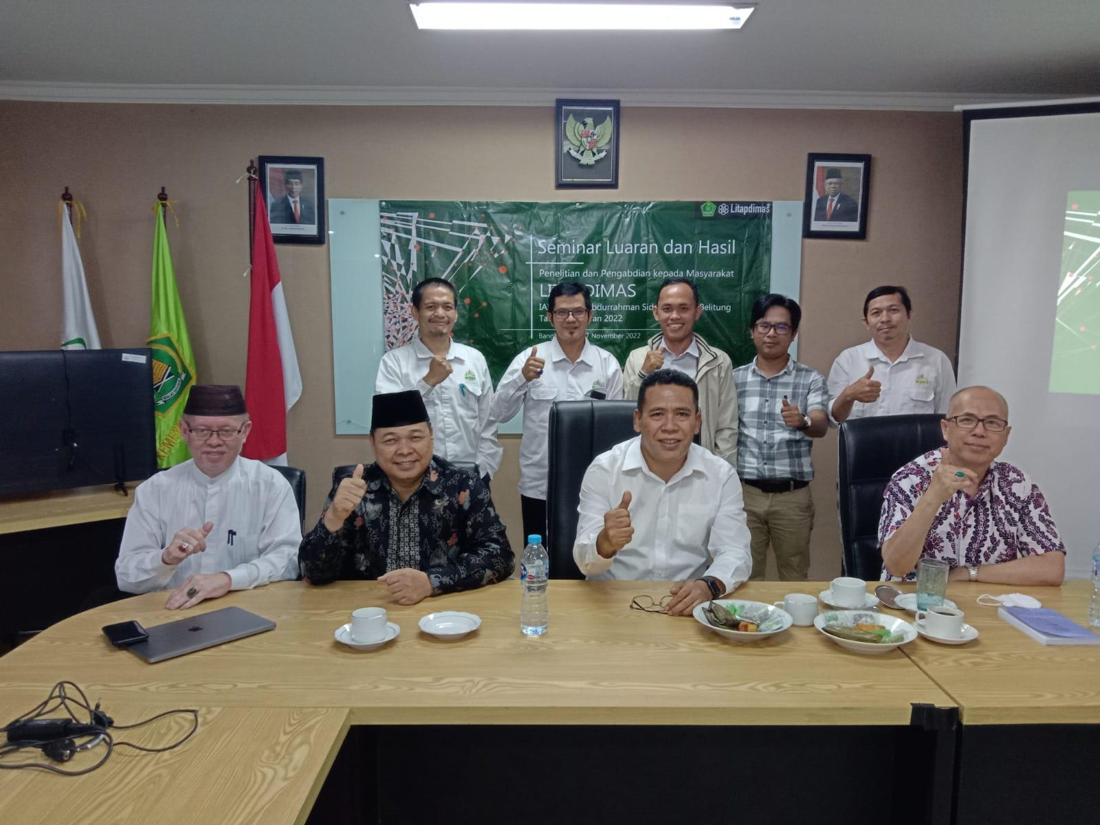 Dorong Hasil Penelitian dan Pengabdian Litapdimas, LP2M IAIN SAS Babel Adakan Seminar Luaran dan Hasil