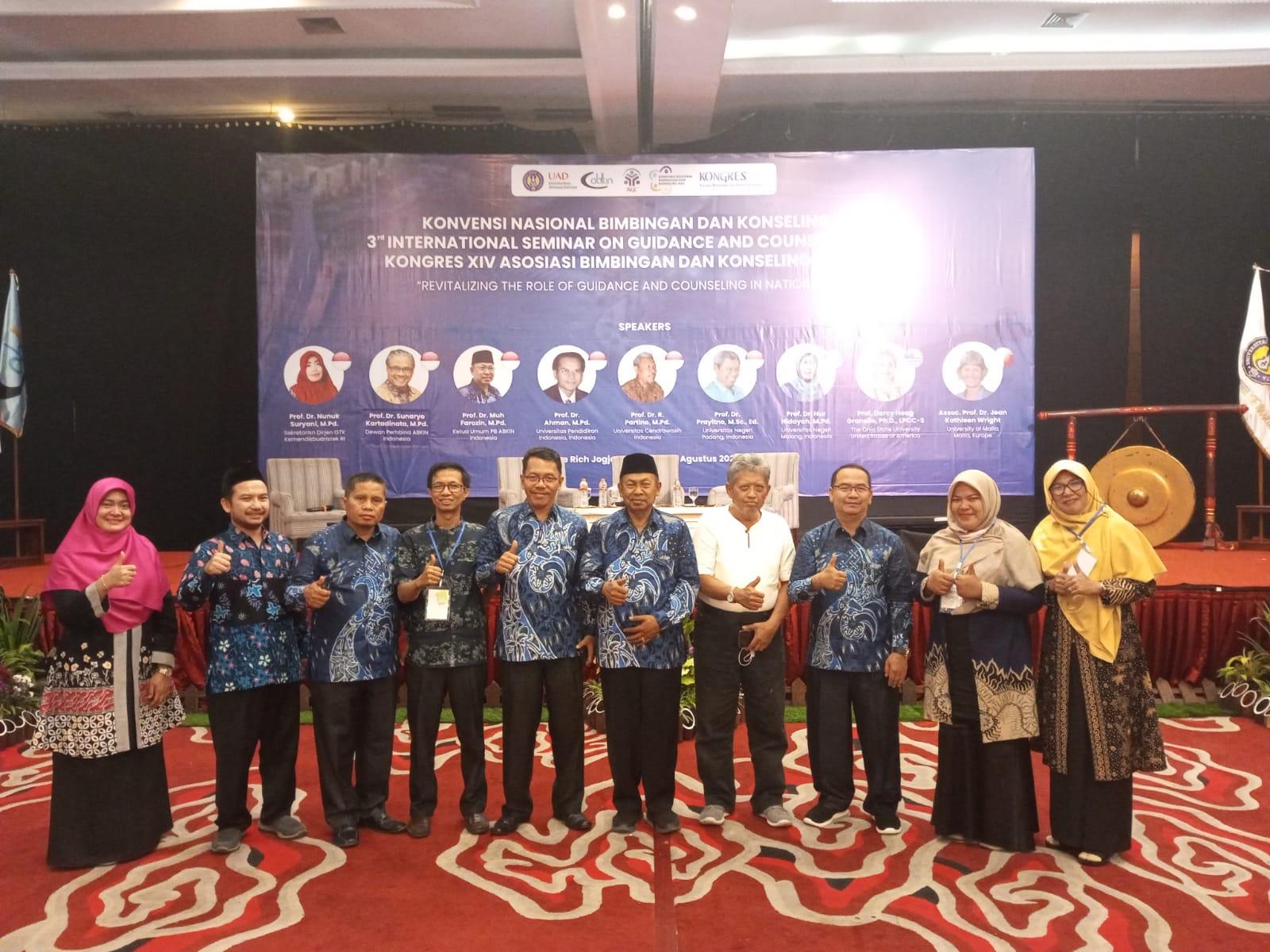 Dosen Prodi BKPI IAIN SAS Babel Ikuti Konvensi Nasional Bimbingan dan Konseling XXII - 3rd ISGC dan Kongres ABKIN XIV di Yogyakarta