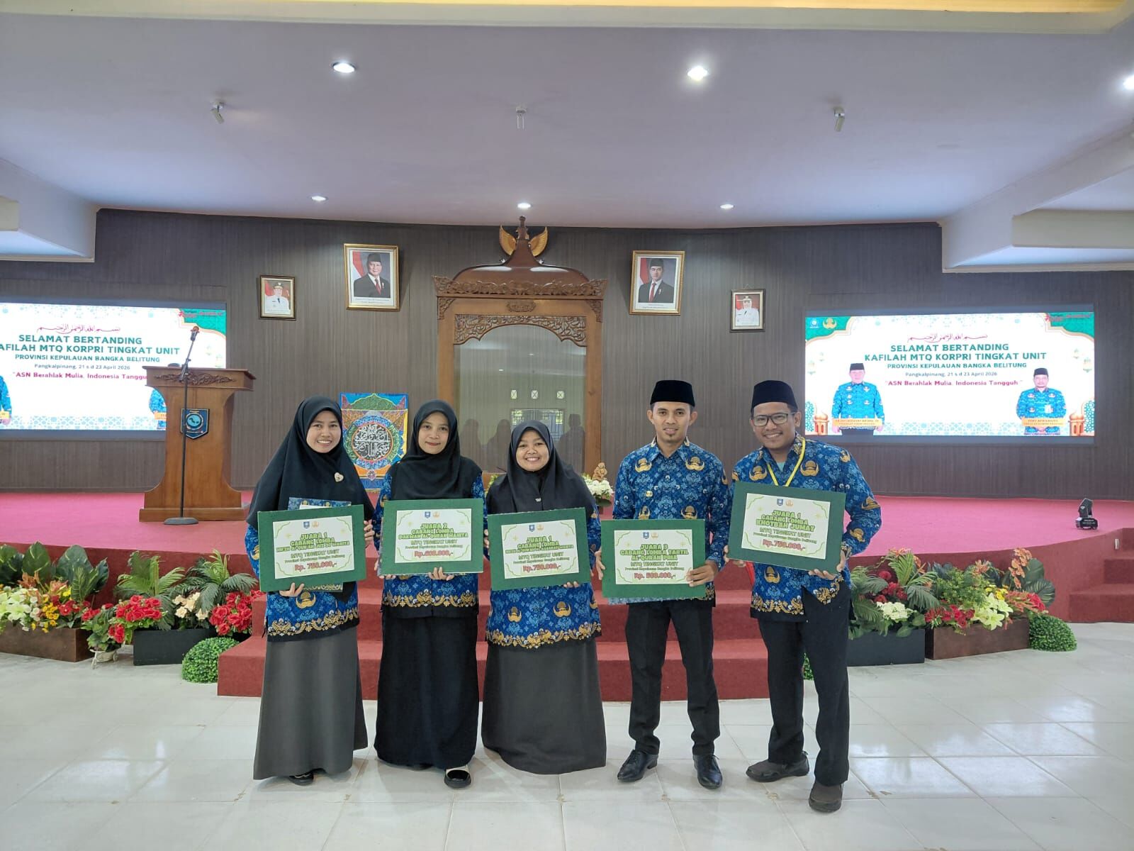 Enam ASN IAIN SAS Babel Raih Juara Pada MTQ KORPRI Tingkat Unit Provinsi Babel Tahun 2026