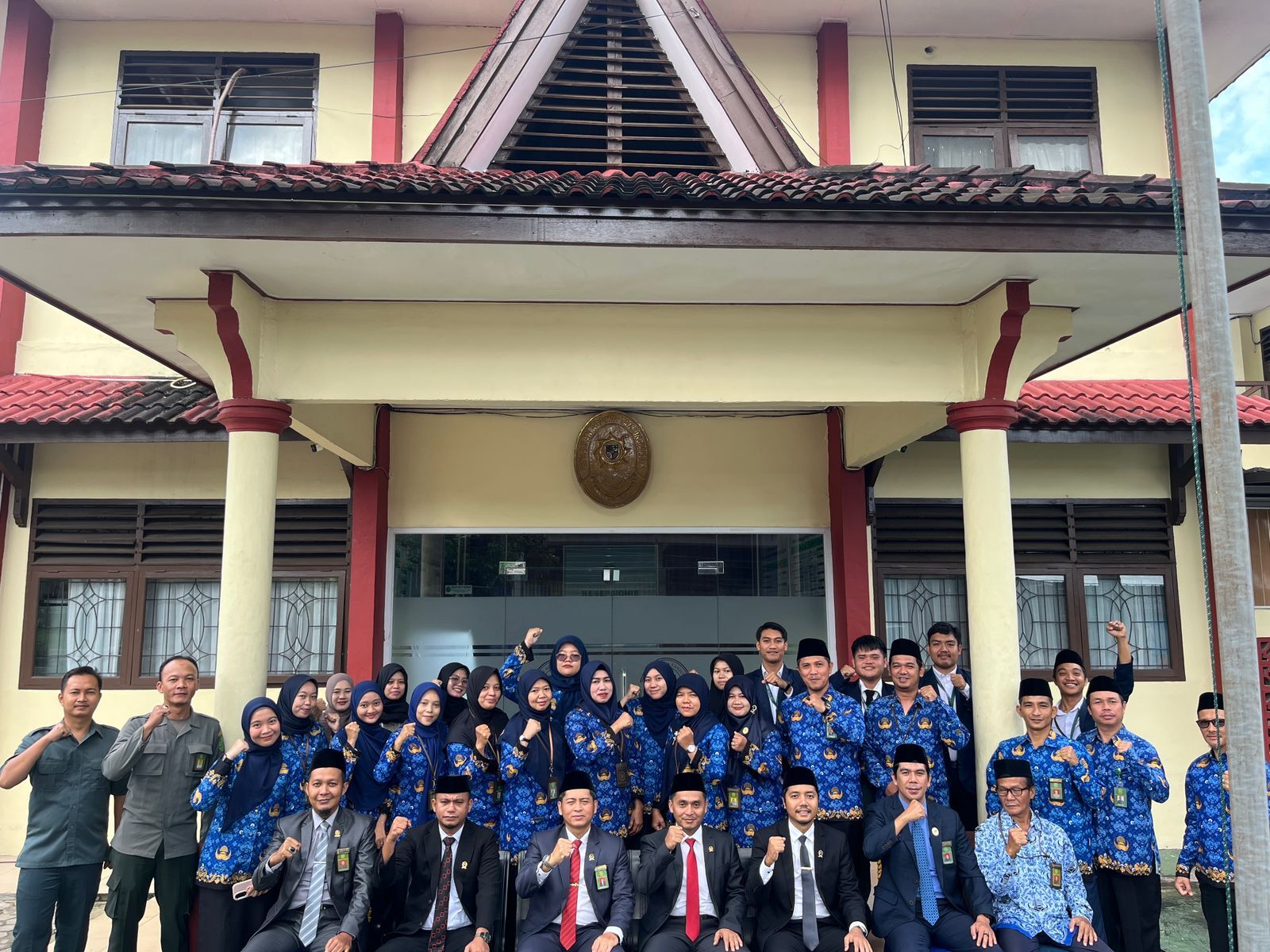 Enam Mahasiswa PKL FSEI IAIN SAS Babel Ikut Serta Upacara Hari Kesaktian Pancasila di Pengadilan Agama TanjungPandan