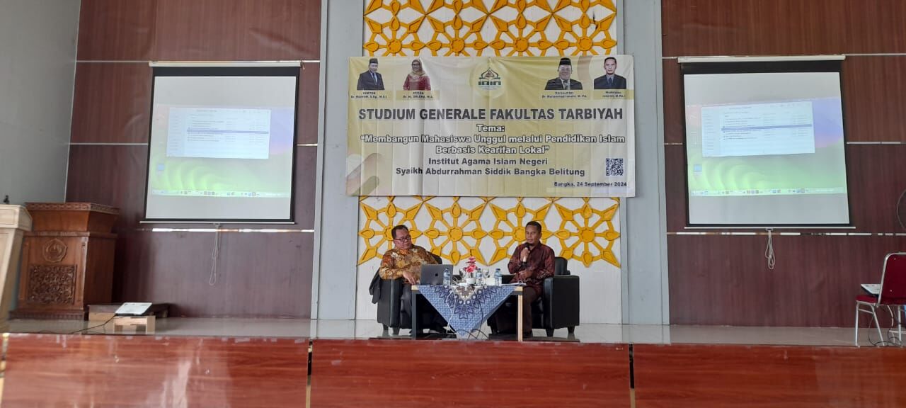 Dekan FST UIN Palembang Menjadi Narasumber Studium Generale Fakultas Tarbiyah IAIN SAS Babel