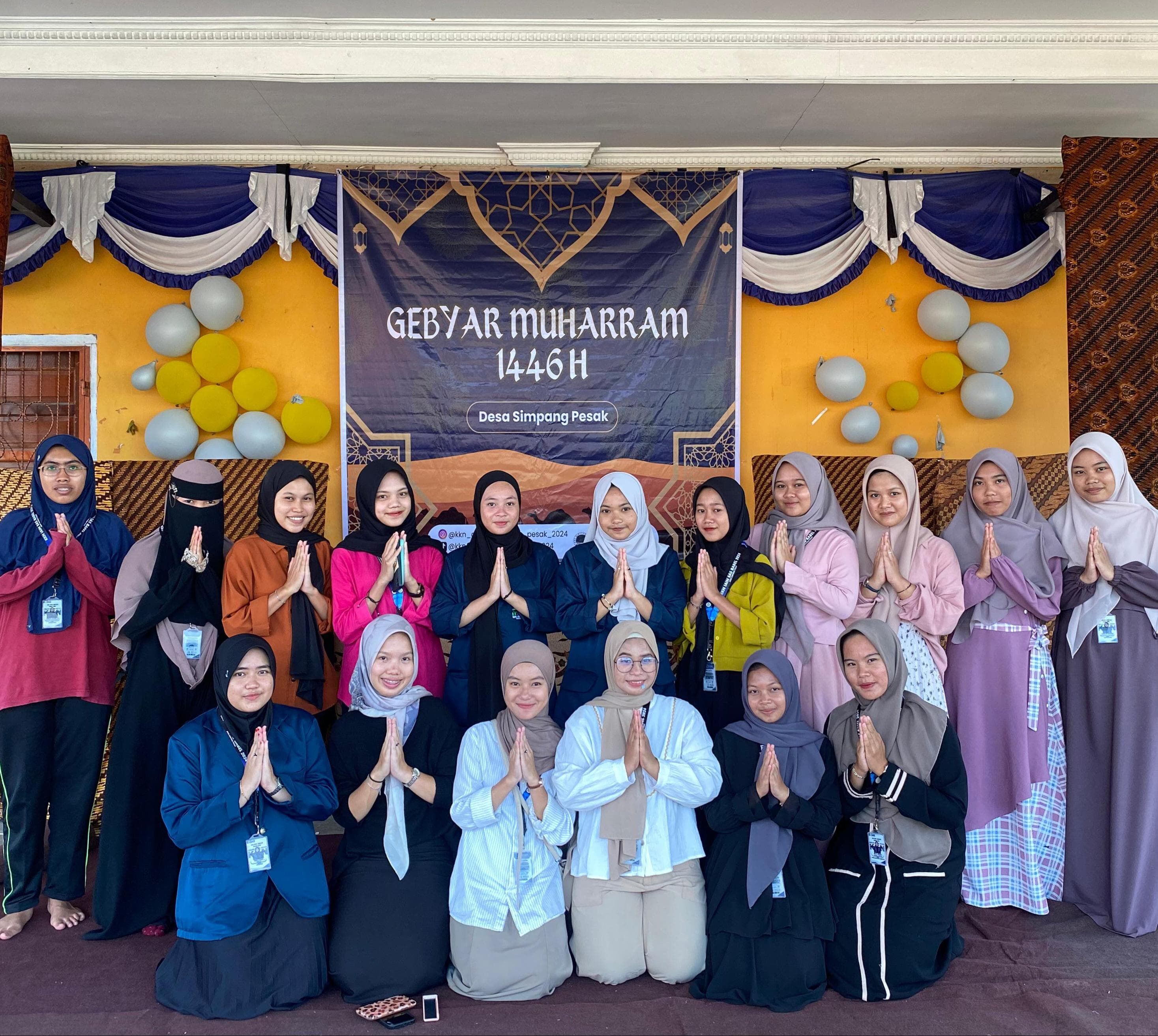 Gebyar Muharram Desa Simpang Pesak Sukses Dilaksanakan oleh Mahasiswa KKN IAIN SAS Babel dan Nobar