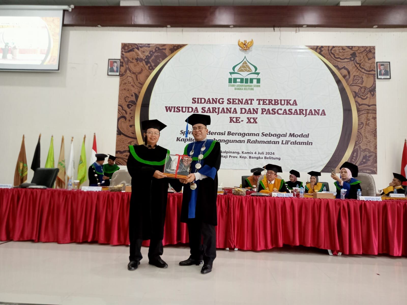 Hadir Wisuda IAIN SAS Babel, Sekretaris Ditjen Pendis Kemenag Sampaikan Spirit Moderasi Beragama Menuju Islam Rahmatan Li’alamin