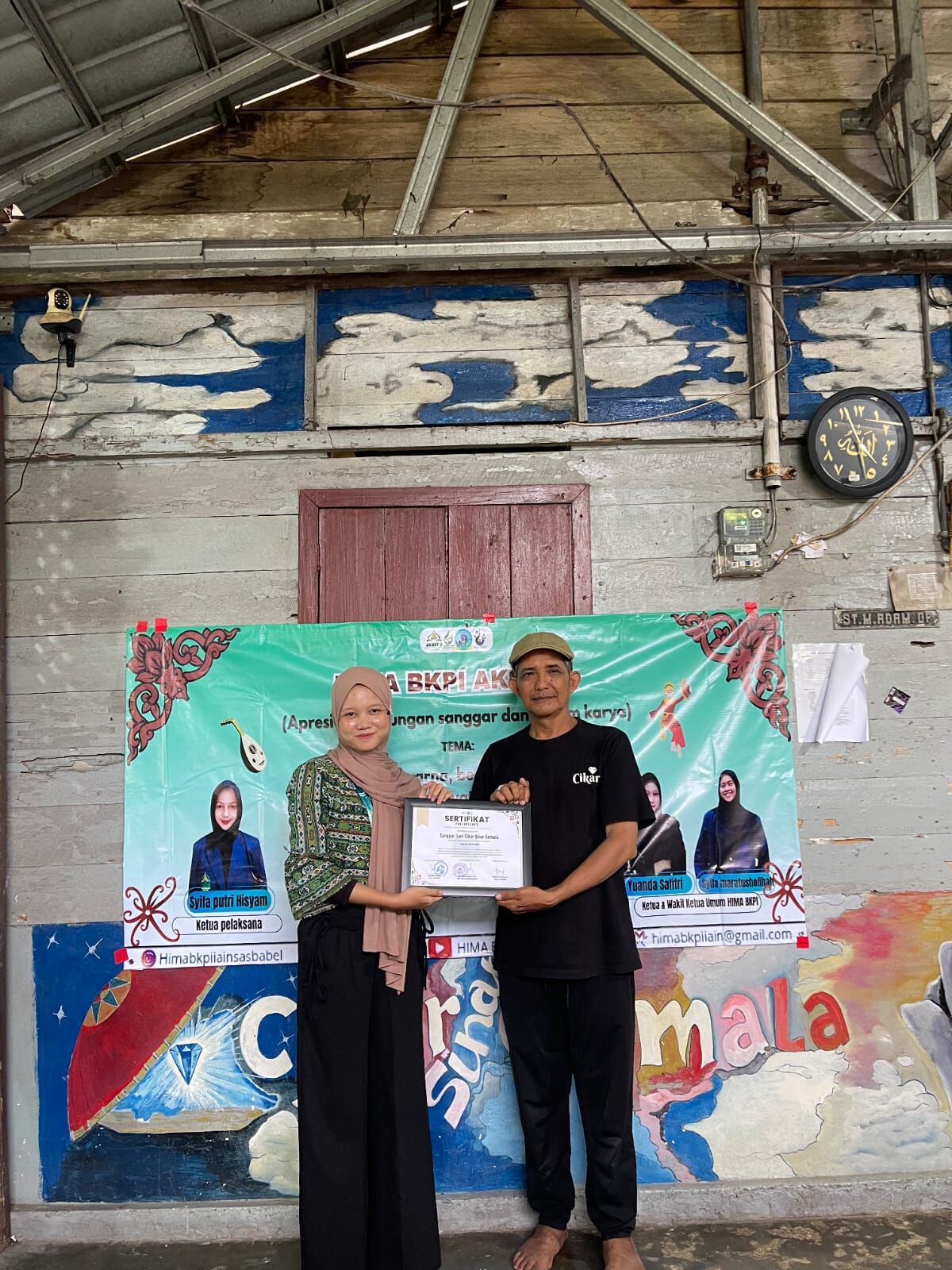 Hima Prodi BKPI IAIN SAS Babel Kunjungi Sanggar Seni Cikar Sinar Gemala, Pangkalpinang