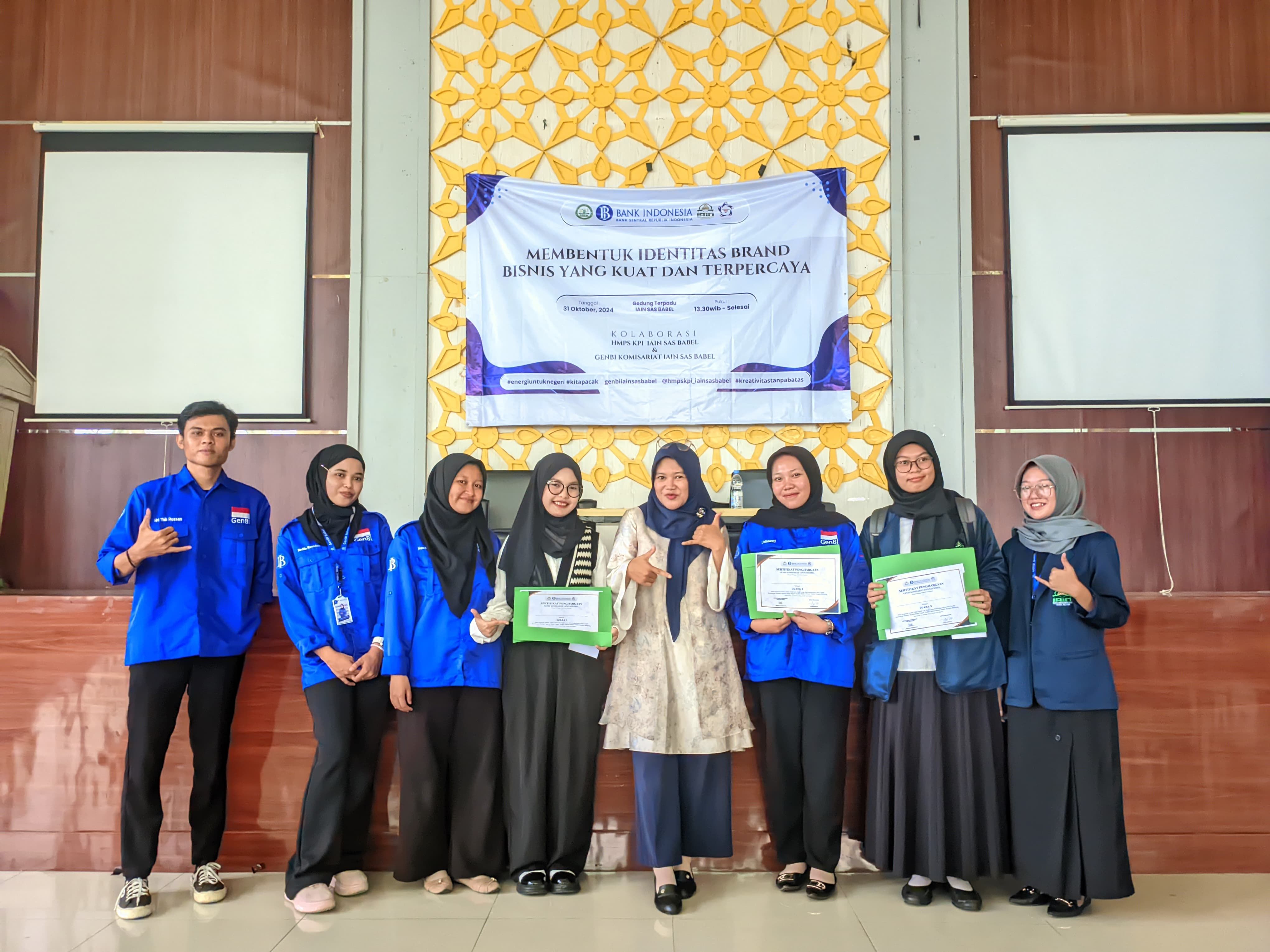 Hima Prodi KPI Gelar  Seminar Bersama GENBI Komisariat IAIN SAS Babel