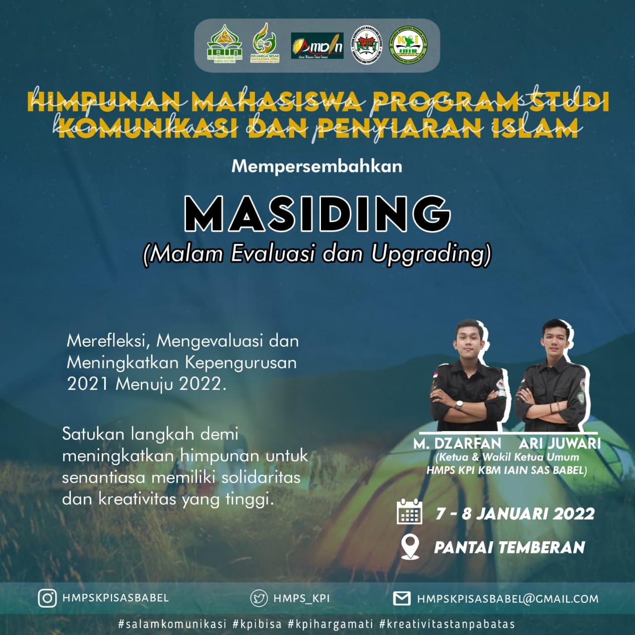 HMPS KPI IAIN SAS Bangka Belitung Selenggarakan Acara Makrab Satu Tahun Kepengurusan