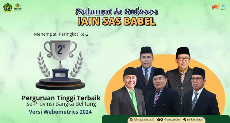 IAIN SAS Babel, Pringkat 2 Perguran Tinggi Terbaik Se-Babel Versi Webometrics
