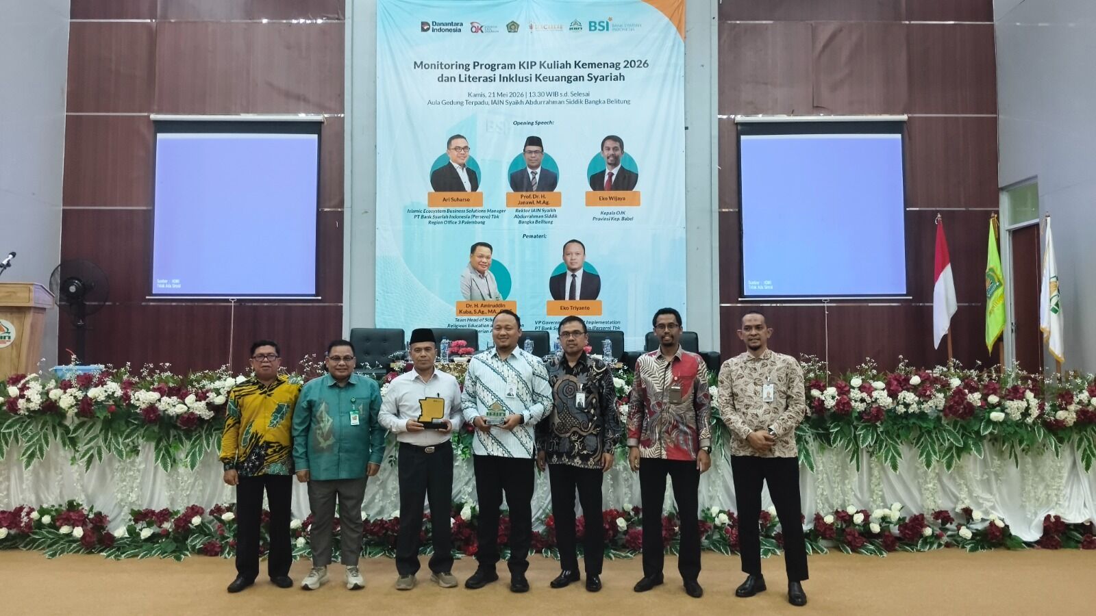 IAIN SAS dan Kemenag Gandeng OJK–BSI, Monitoring Program KIP Kuliah dan Literasi Inklusi Keuangan Syariah