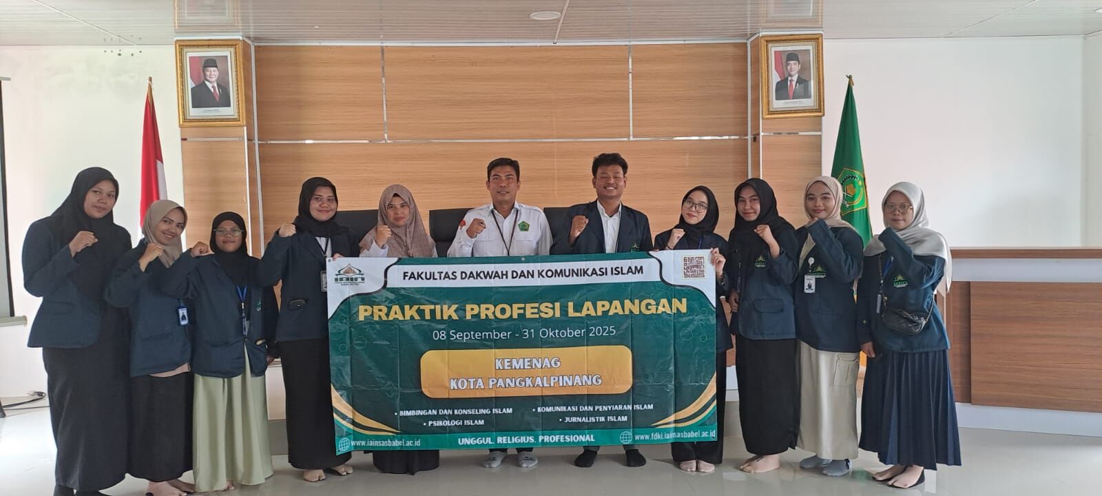 Kemenag Kota Pangkalpinang Terima Mahasiswa PPL FDKI IAIN SAS Babel