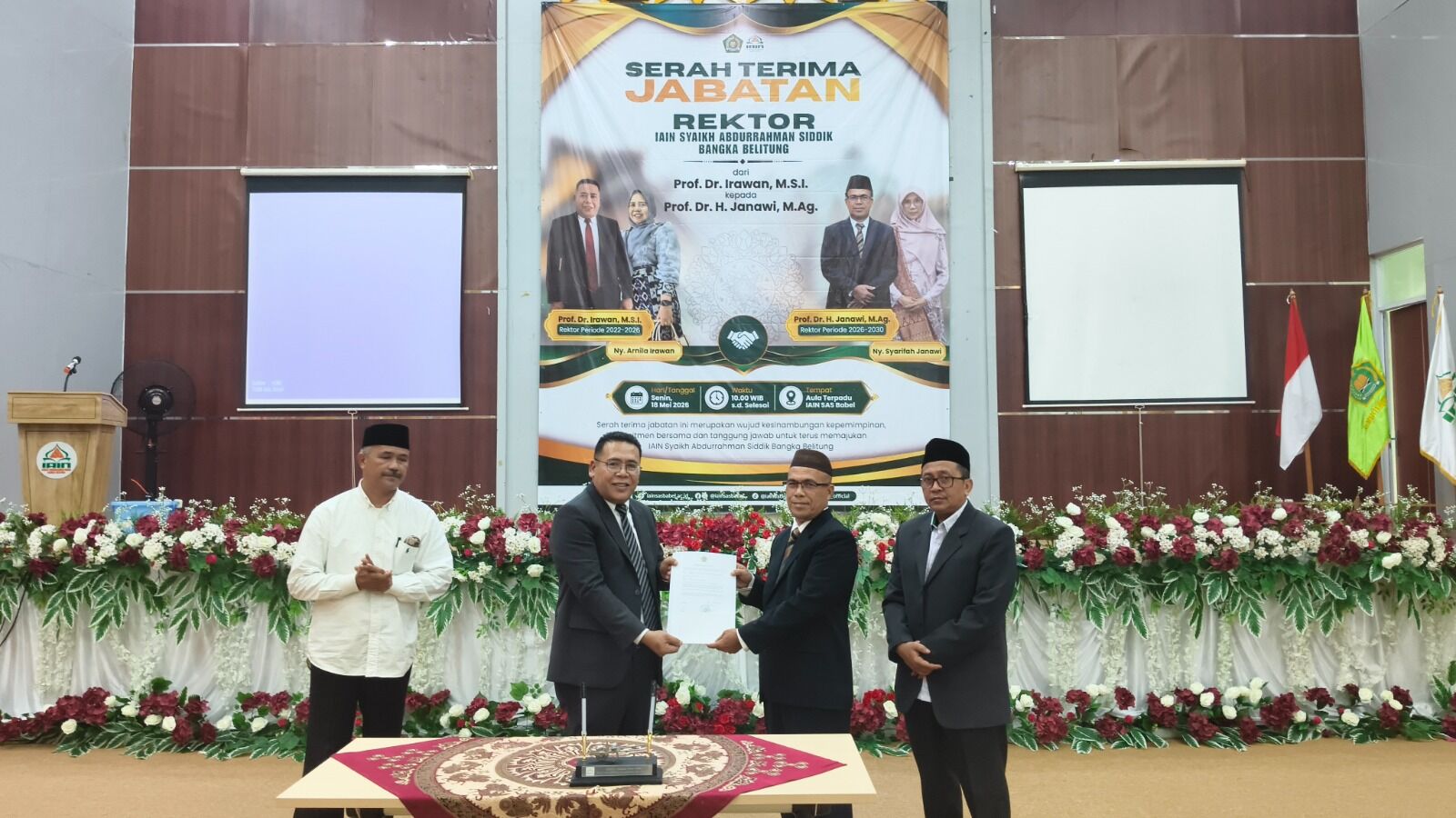 Estafet Kepemimpinan IAIN SAS Babel Resmi Berlanjut, Prof. Dr. Janawi, M.Ag Siap Wujudkan Institusi Unggul dan Berdaya Saing