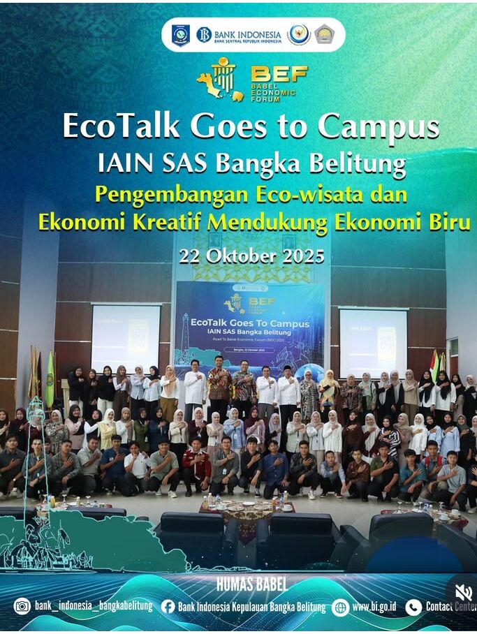 Mahasiswa Antusias Ikuti EcoTalk Goes to Campus di IAIN SAS Bangka Belitung