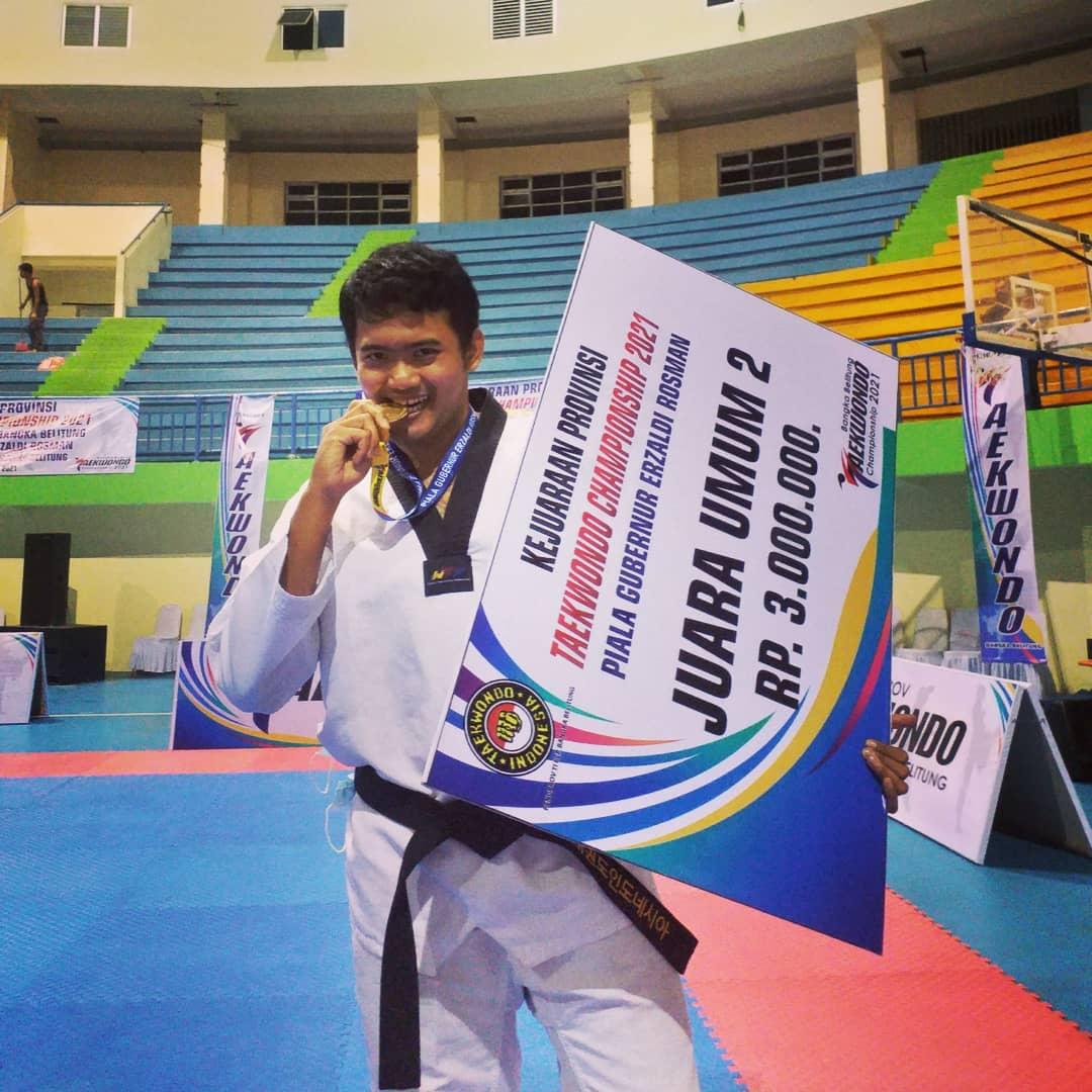 Mahasiswa IAIN SAS Babel Raih Juara I Kejuaraan Taekwondo Piala Gubernur Bangka Belitung