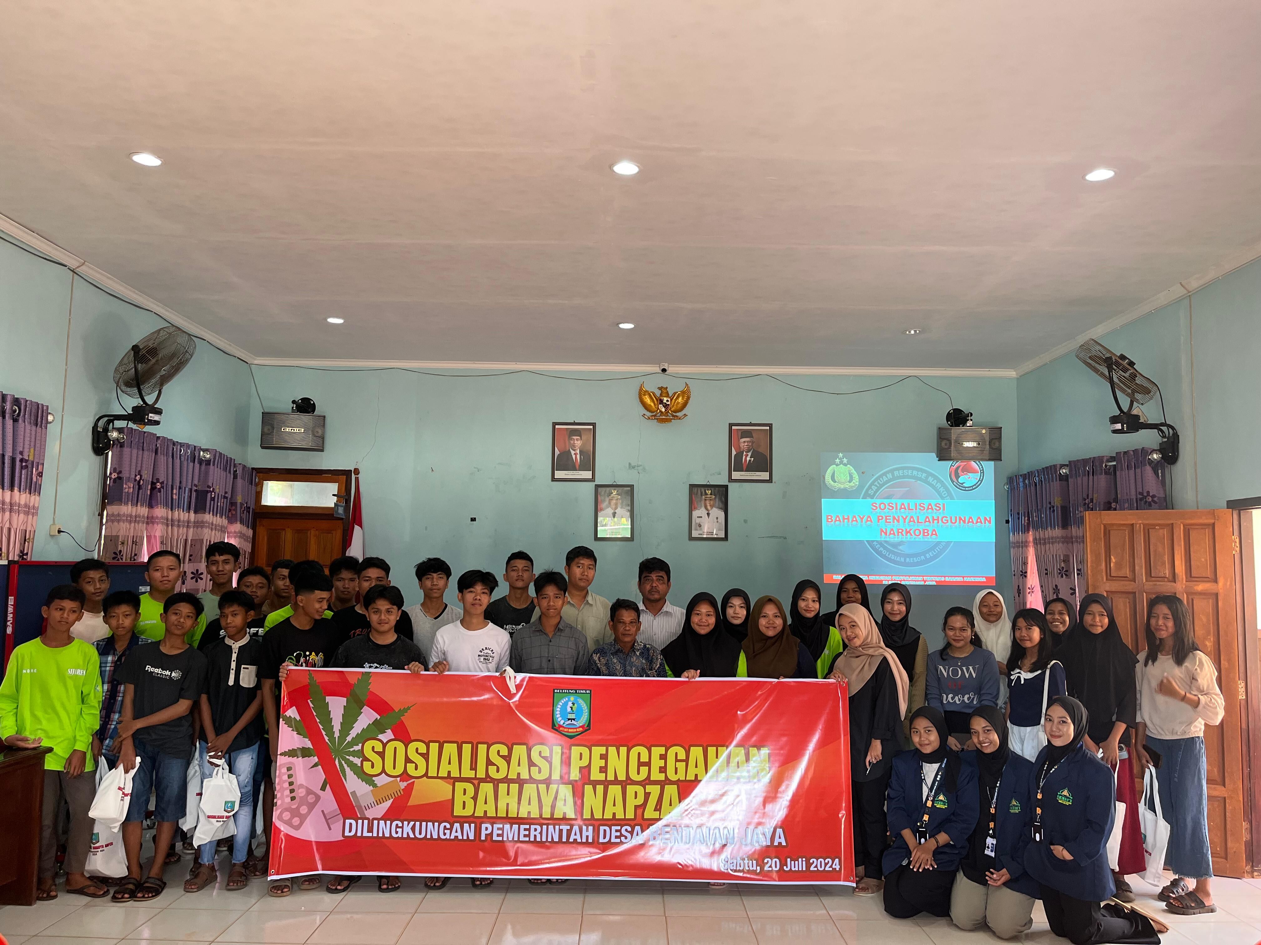 Mahasiswa KKN IAIN SAS Babel Gelar Sosialisasi Bahaya Napza di Desa Bentaian Jaya