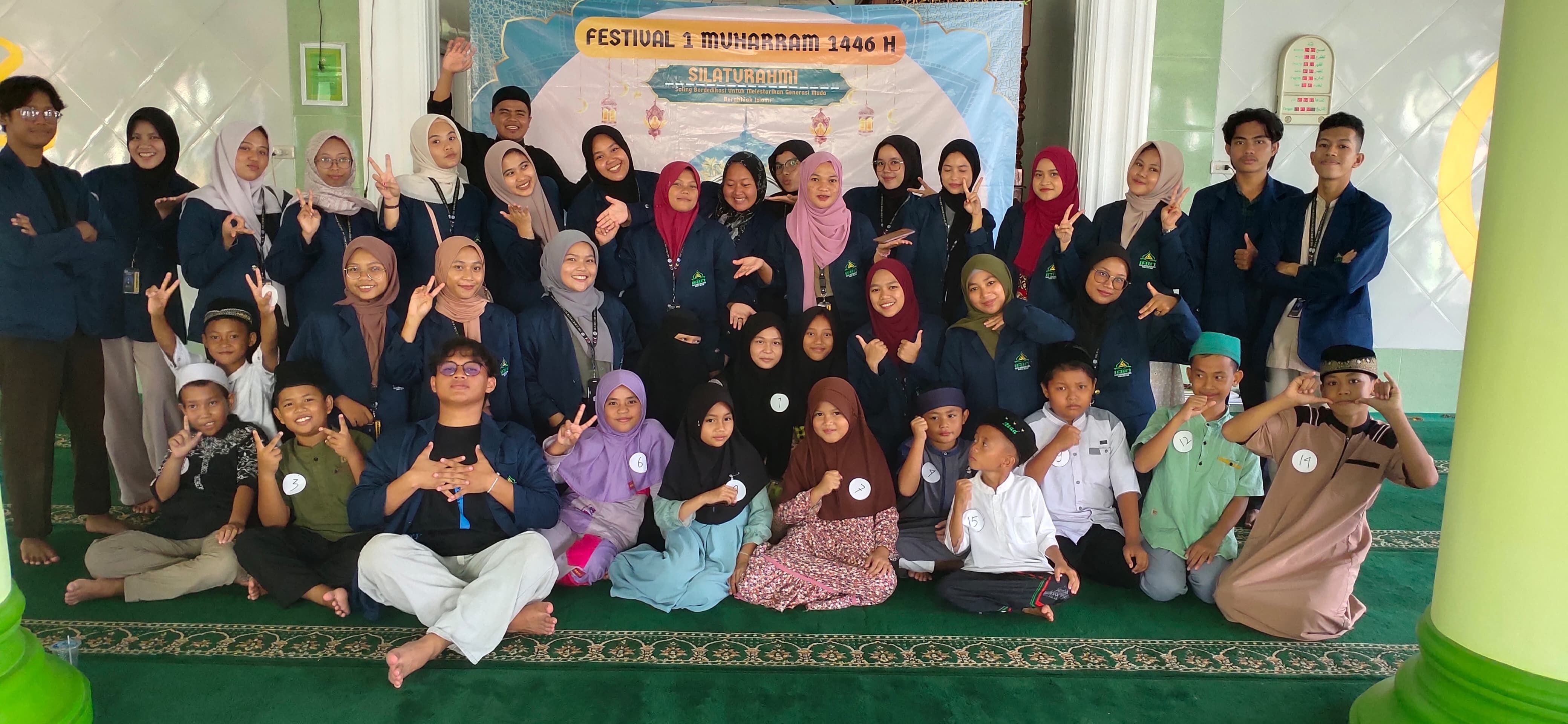 Mahasiswa KKN IAIN SAS Babel Sukseskan Acara Peringatan 1 Muharram 1446 H di Desa Air Lintang