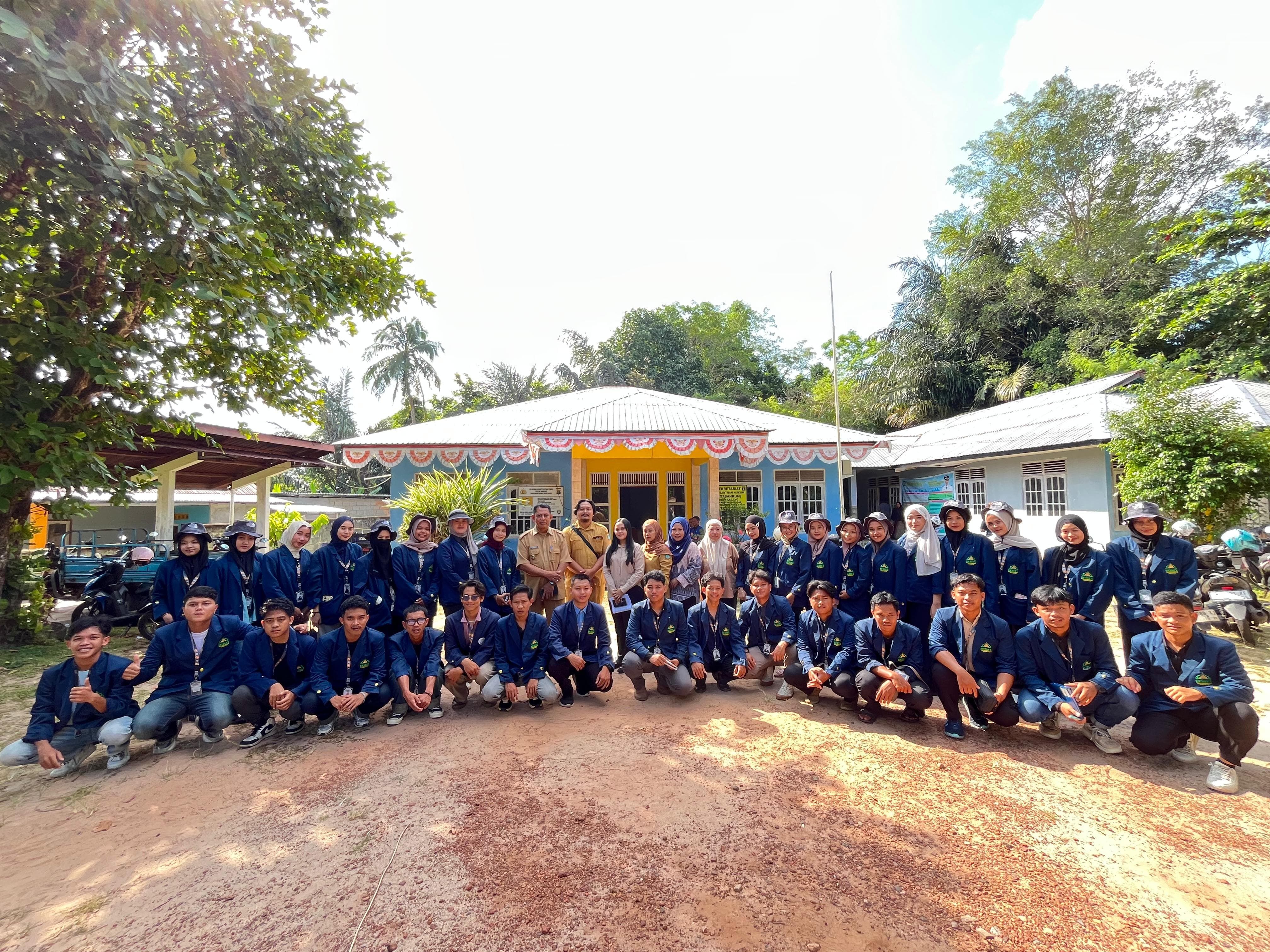 Mahasiswa KKN Kelompok 5 IAIN SAS Bangka Belitung Disambut Hangat di Desa lalang