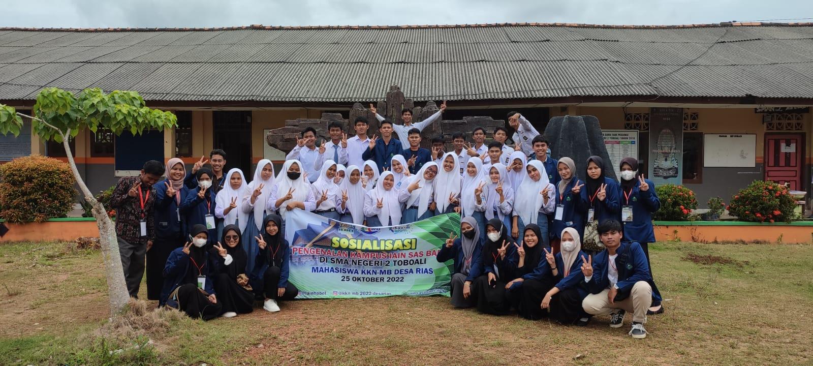 Mahasiswa KKN-MB Lakukan Sosialisasi di SMAN 2 Toboali Tentang Pengenalan Dunia Kampus