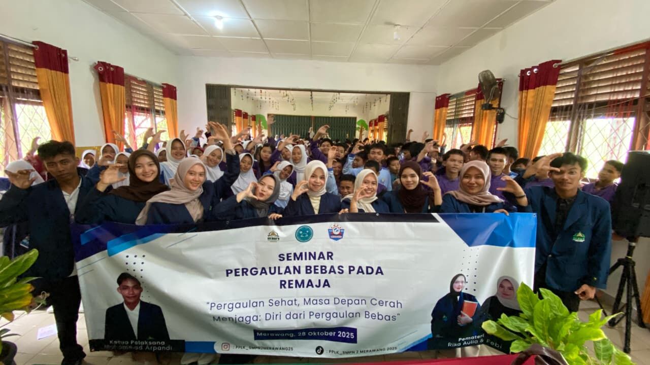 Mahasiswa PPL IAIN SAS Babel Sukses Gelar Seminar Pergaulan Bebas di SMPN 2 Merawang
