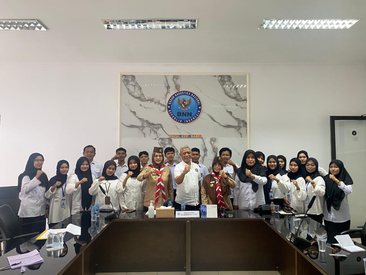 Mahasiswa PPL IAIN SAS Babel Terlibat Aktif Pembentukan Saka Anti Narkoba BNNP Bangka Belitung