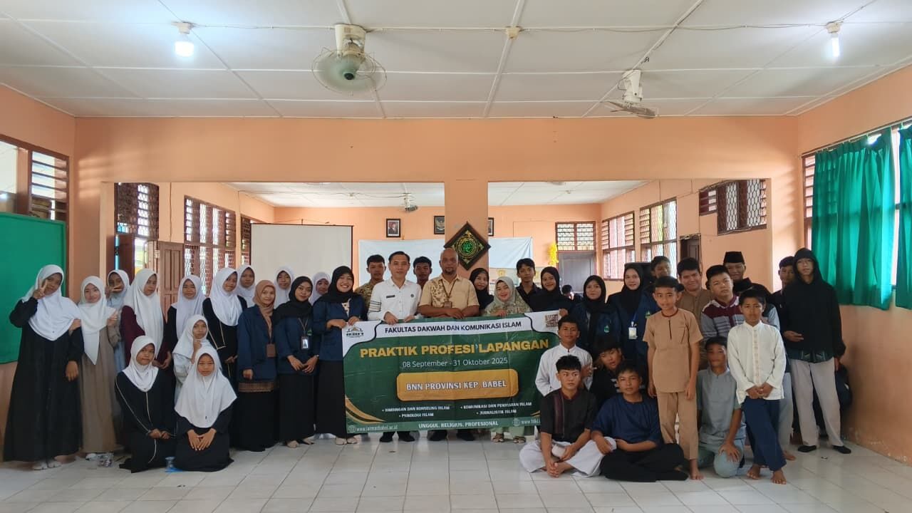 Mahasiswa PPL IAIN SAS Ikut serta bersama BNNP Kepulauan Babel dalam Sosialisasi Anti Narkoba di SMP Muhammadiyah Pangkalpinang