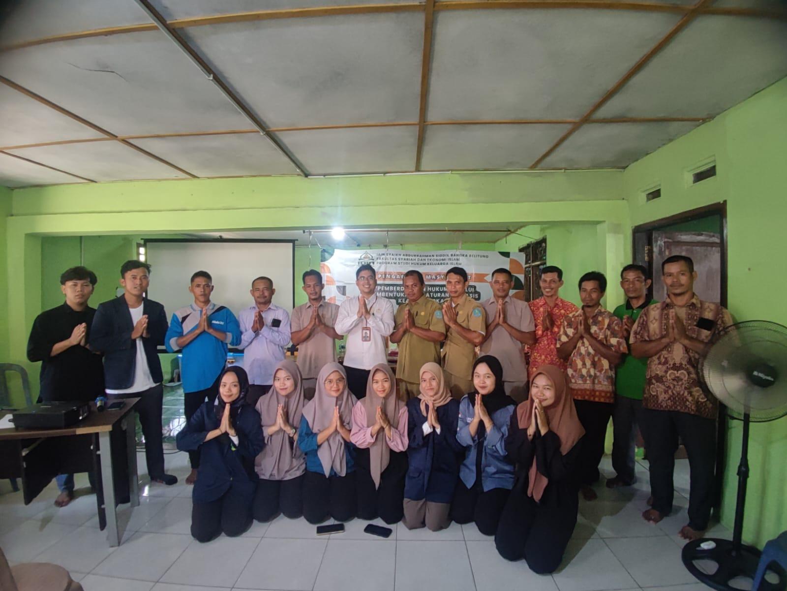 Mahasiswa Prodi HKI Gelar Kegiatan Pengabdian Kepada Masyarakat Di Desa Labu