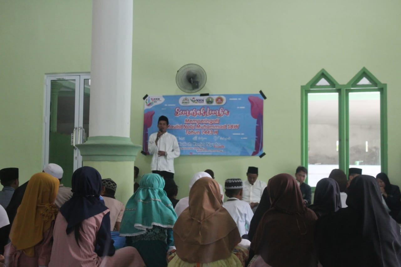 Peringati Maulid Nabi Muhammad SAW, KKN IAIN SAS Babel Desa Tanjung Pura Gelar Lomba Semarak Maulid Nabi