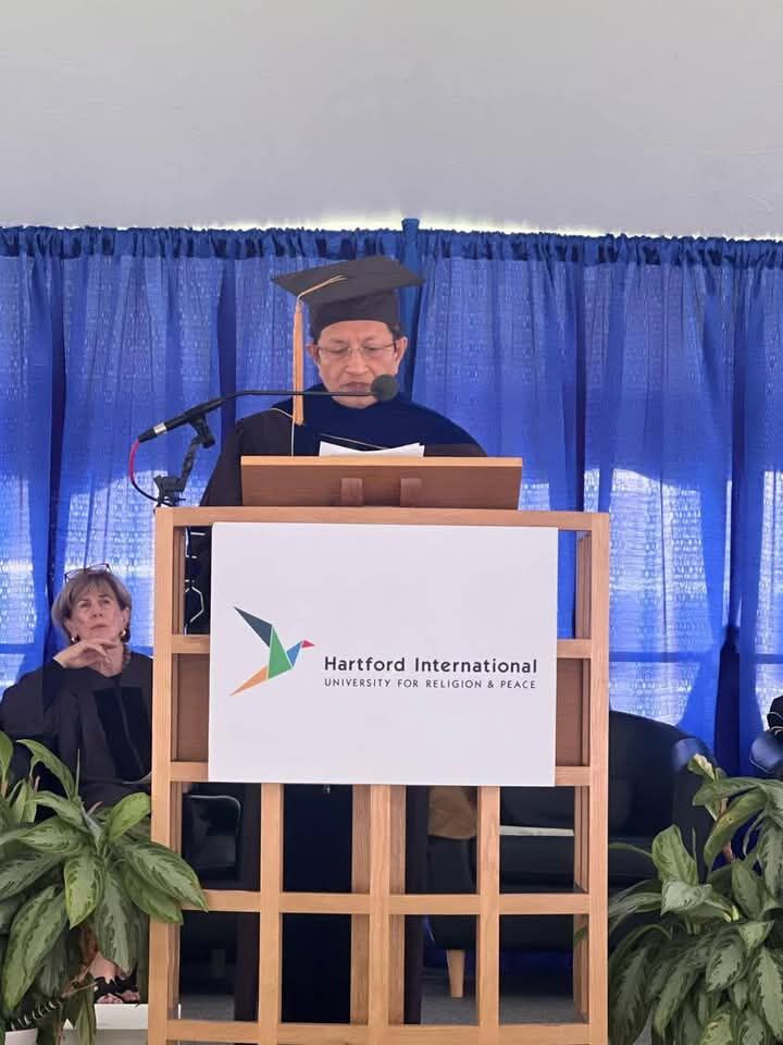 Menag Nasaruddin Umar Terima Gelar Doctor of Divinity dari Hartford International University