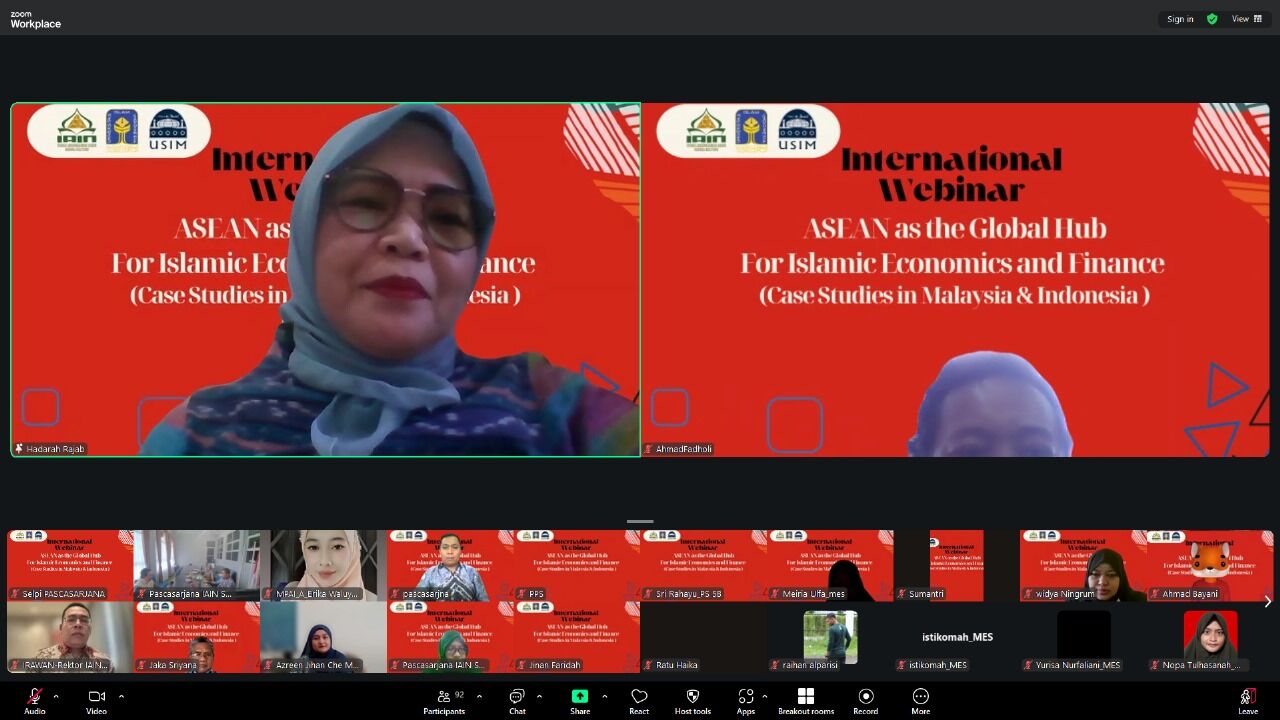 Pascasarjana Gelar Webinar Internasional  “ASEAN as The Global Hub for Islamic Economics and Finance (Case Studies in Malaysia and Indonesia)”
