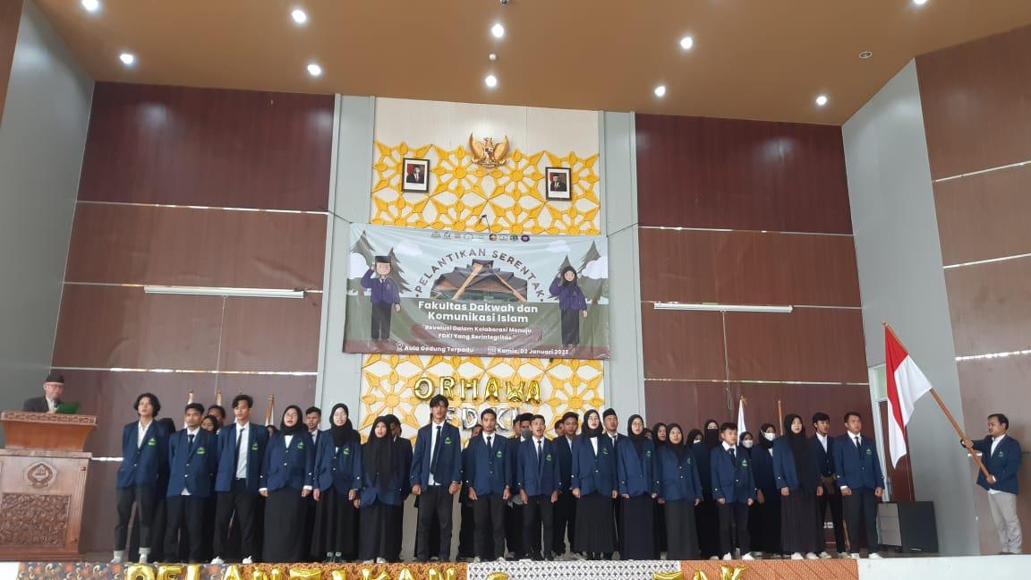 Pelantikan Serentak ORMAWA FDKI oleh Dekan Fakultas Dakwah dan Komunikasi Islam