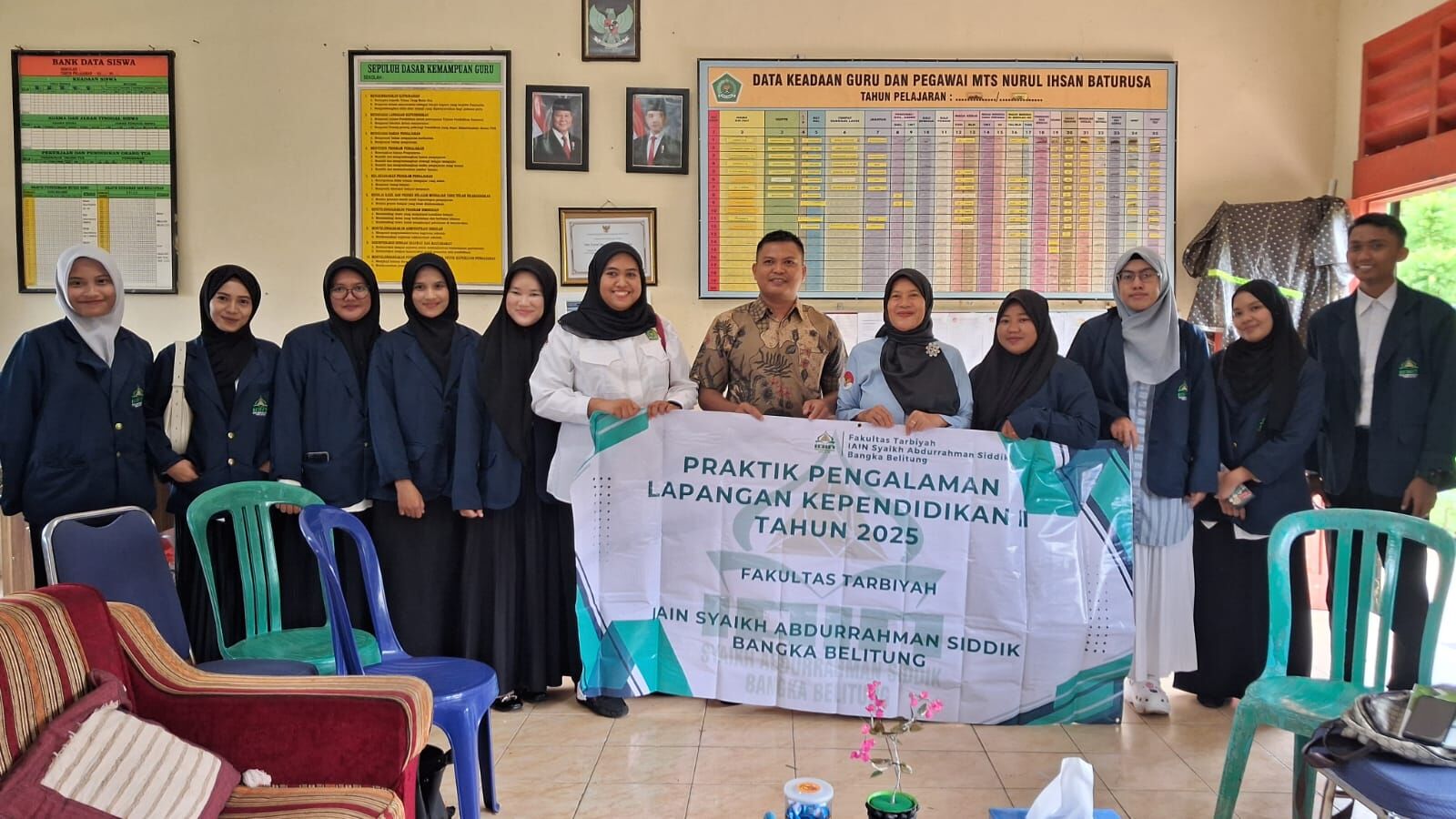 Pelepasan Mahasiswa PPLK II IAIN SAS Babel di MTS Nurul Ihsan Baturusa