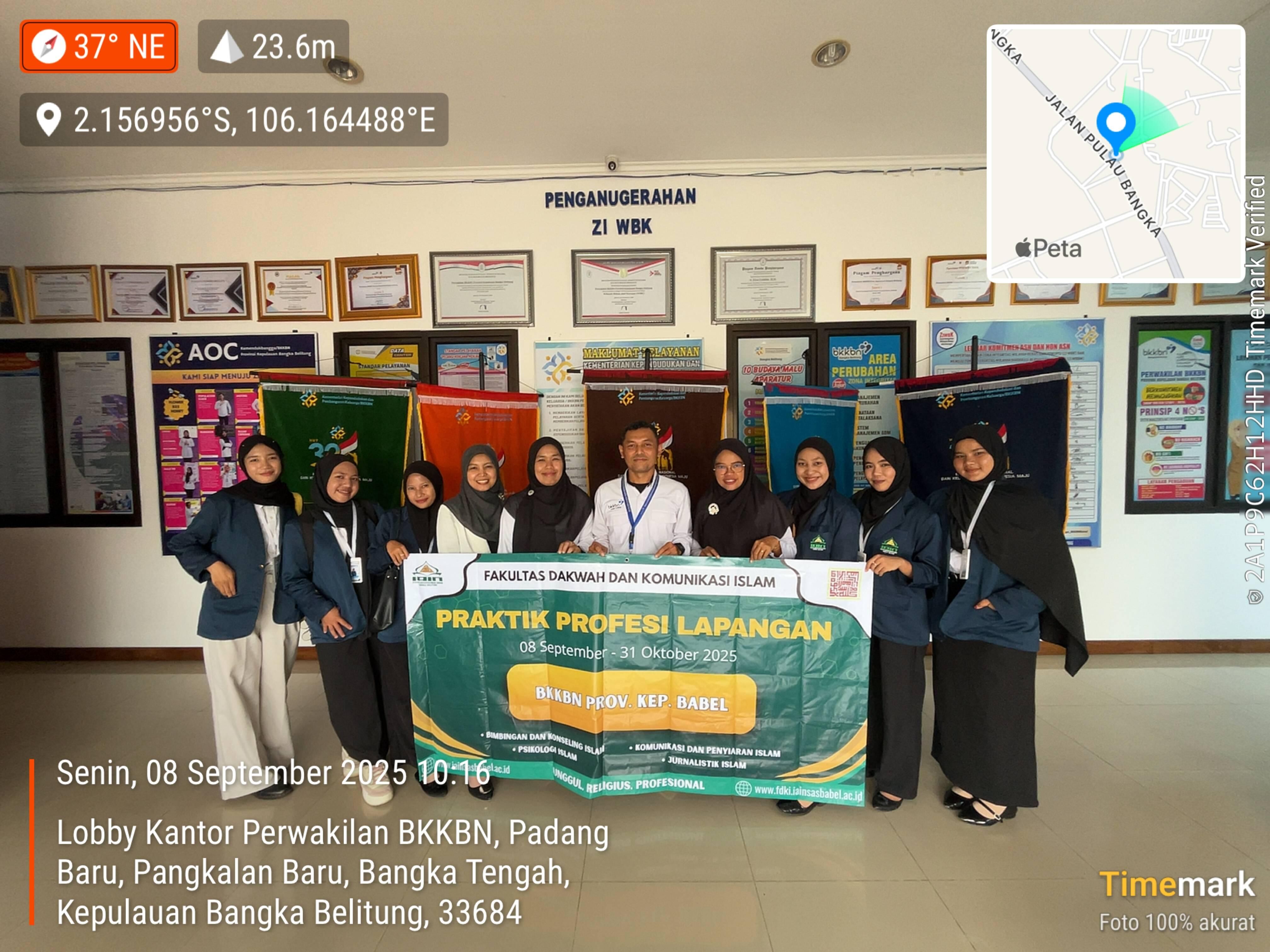 Pelepasan PPL Mahasiswa FDKI di BKKBN Babel di Sambut Hangat