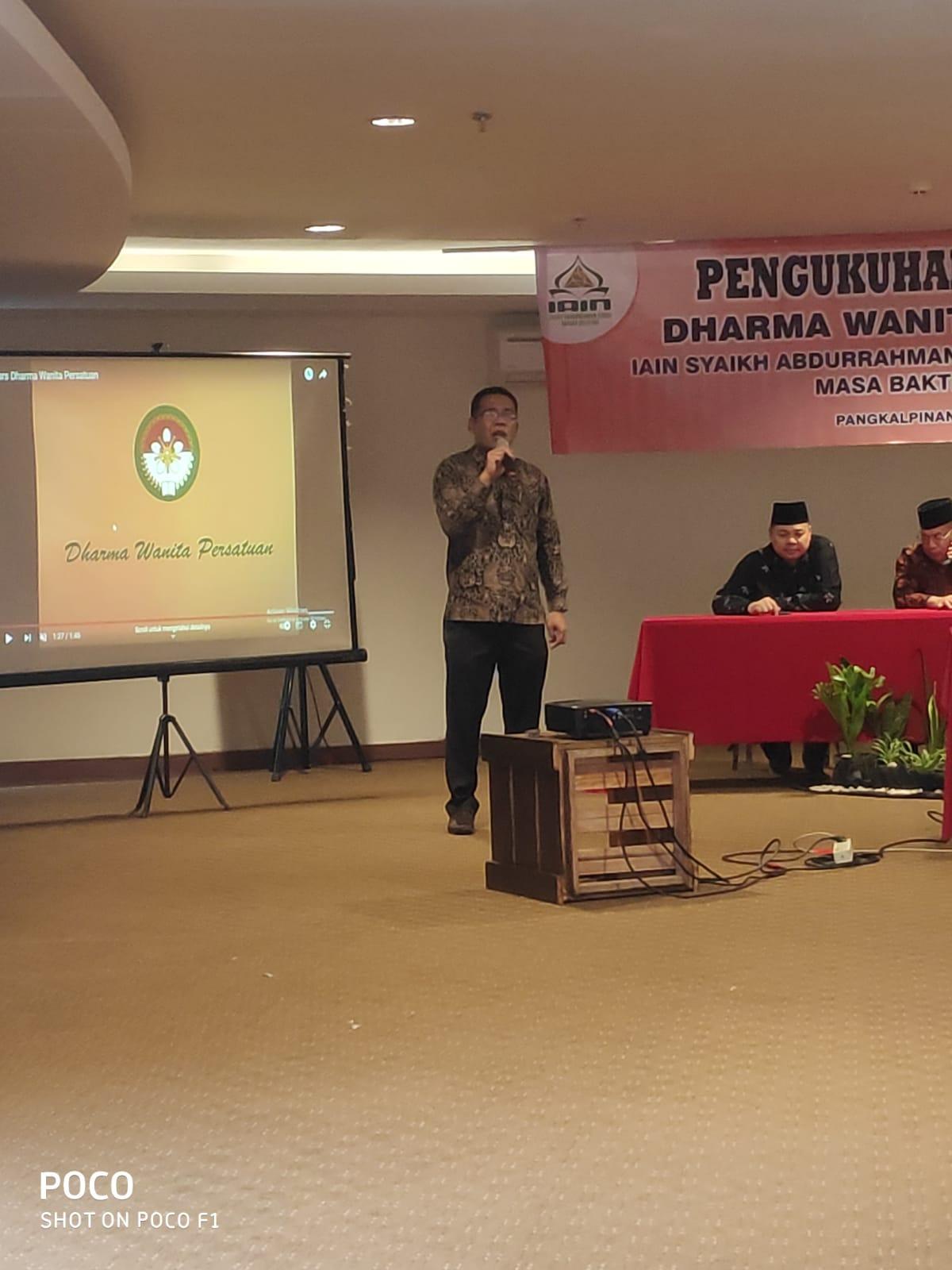Pengukuhan Ketua dan Pengurus Dharma Wanita Persatuan IAIN SAS Bangka Belitung  Periode 2022-2026
