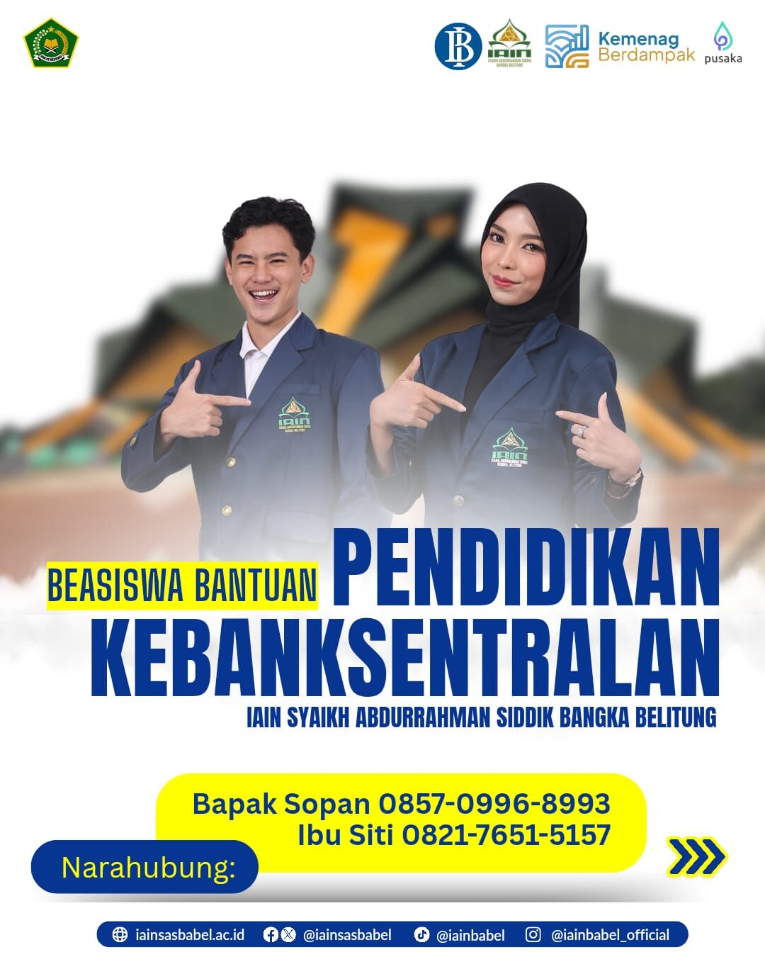 Pengumuman Beasiswa Program Pendidikan Kebanksentralan Bank Indonesia (PPKBI) Tahun 2026 di IAIN SAS Babel