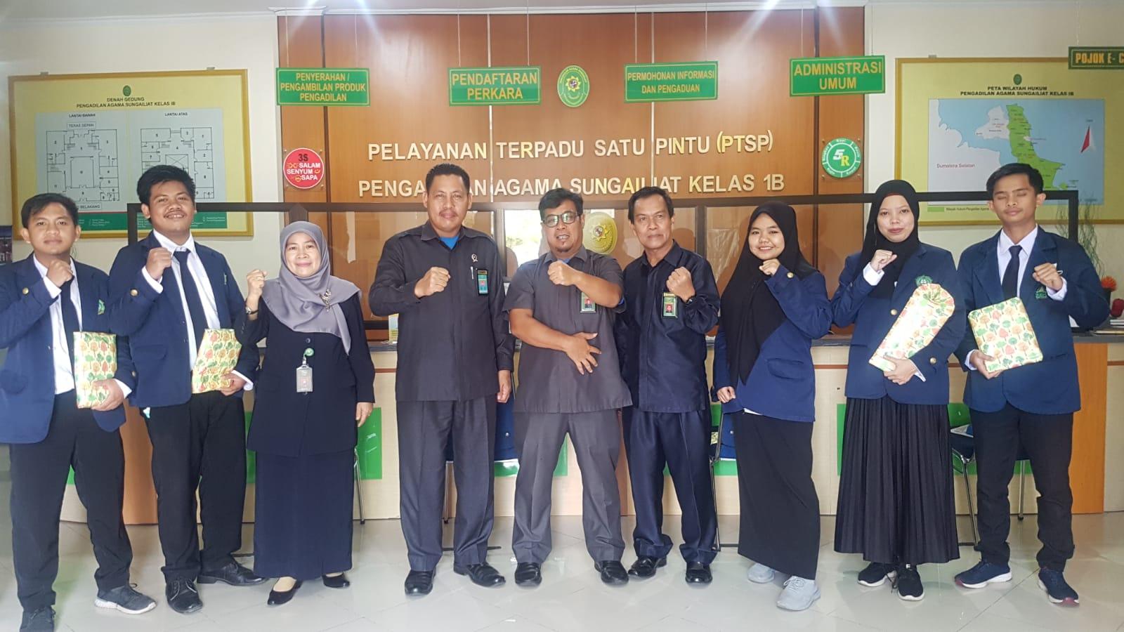 Penjemputan Mahasiswa Praktik Kerja Lapangan IAIN SAS Babel di Pengadilan Agama Sungailiat