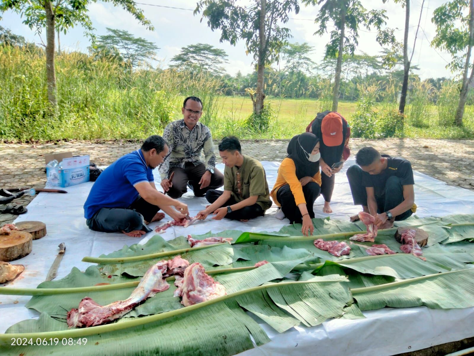 Perdana, Dema FT IAIN SAS Babel Sembelih 3 Ekor Kambing
