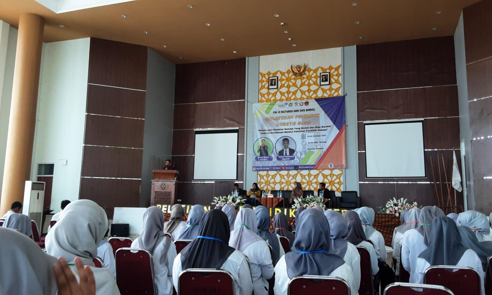 Perdana, PIK-R Mutiara IAIN SAS Babel Adakan Kegiatan Pelatihan Pendidik Sebaya Se-Babel.